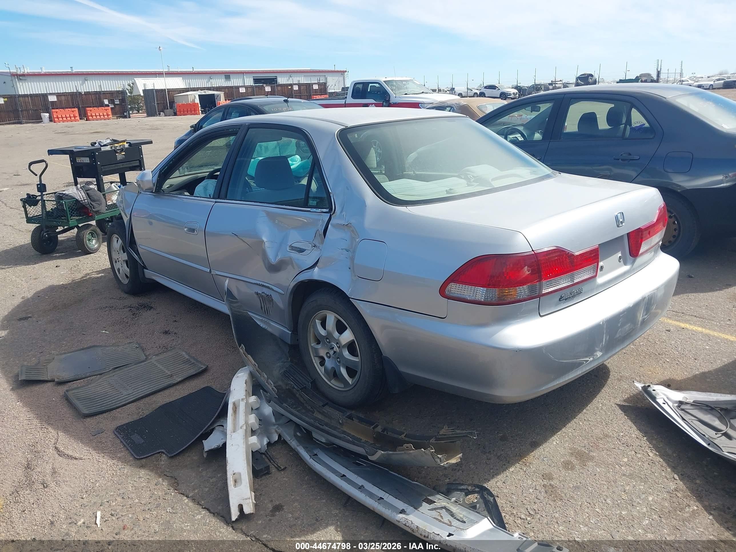 2002 Honda Accord 2.3 Ex Gray vin: JHMCG56612C013504