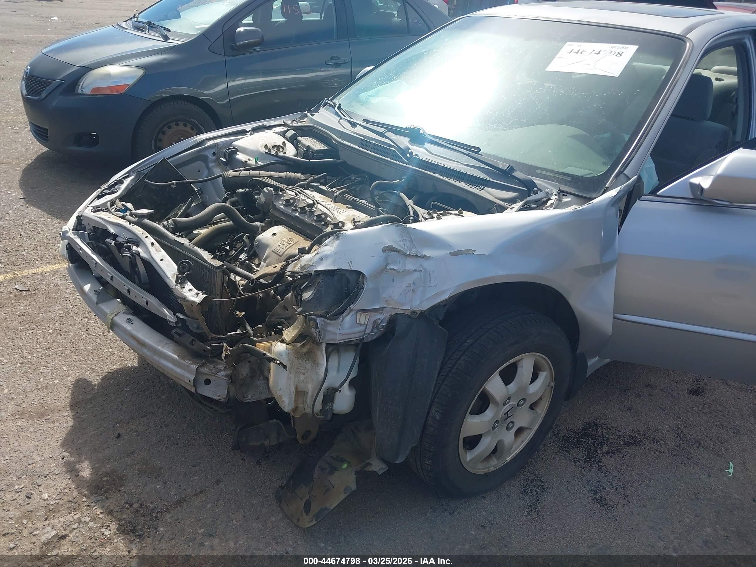 2002 Honda Accord 2.3 Ex Gray vin: JHMCG56612C013504