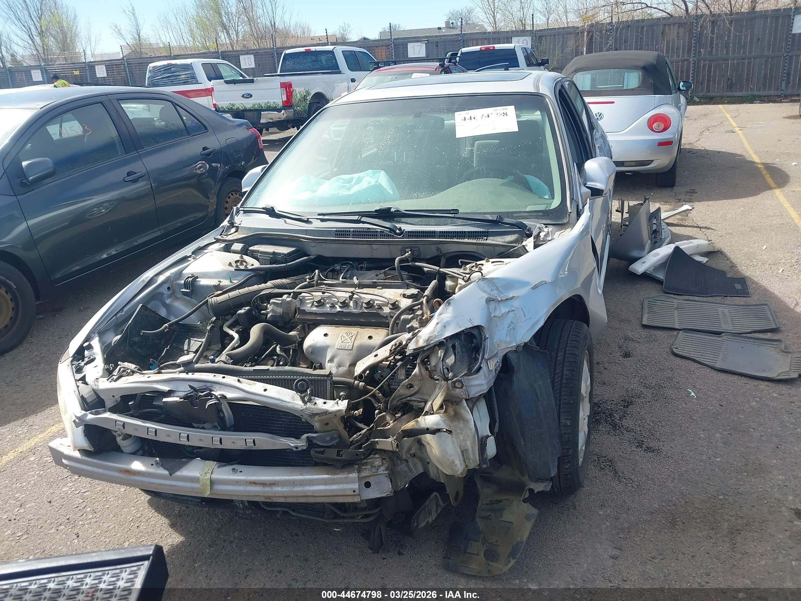 2002 Honda Accord 2.3 Ex Gray vin: JHMCG56612C013504