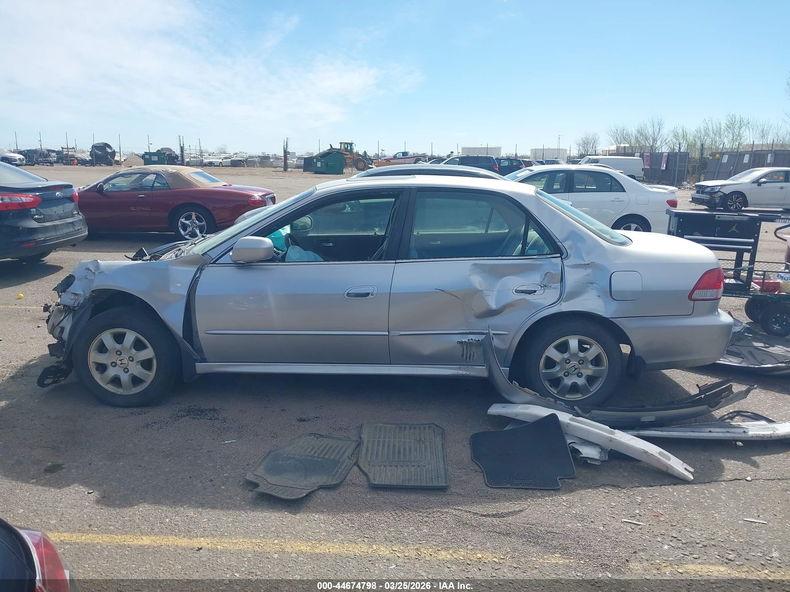 2002 Honda Accord 2.3 Ex Gray vin: JHMCG56612C013504
