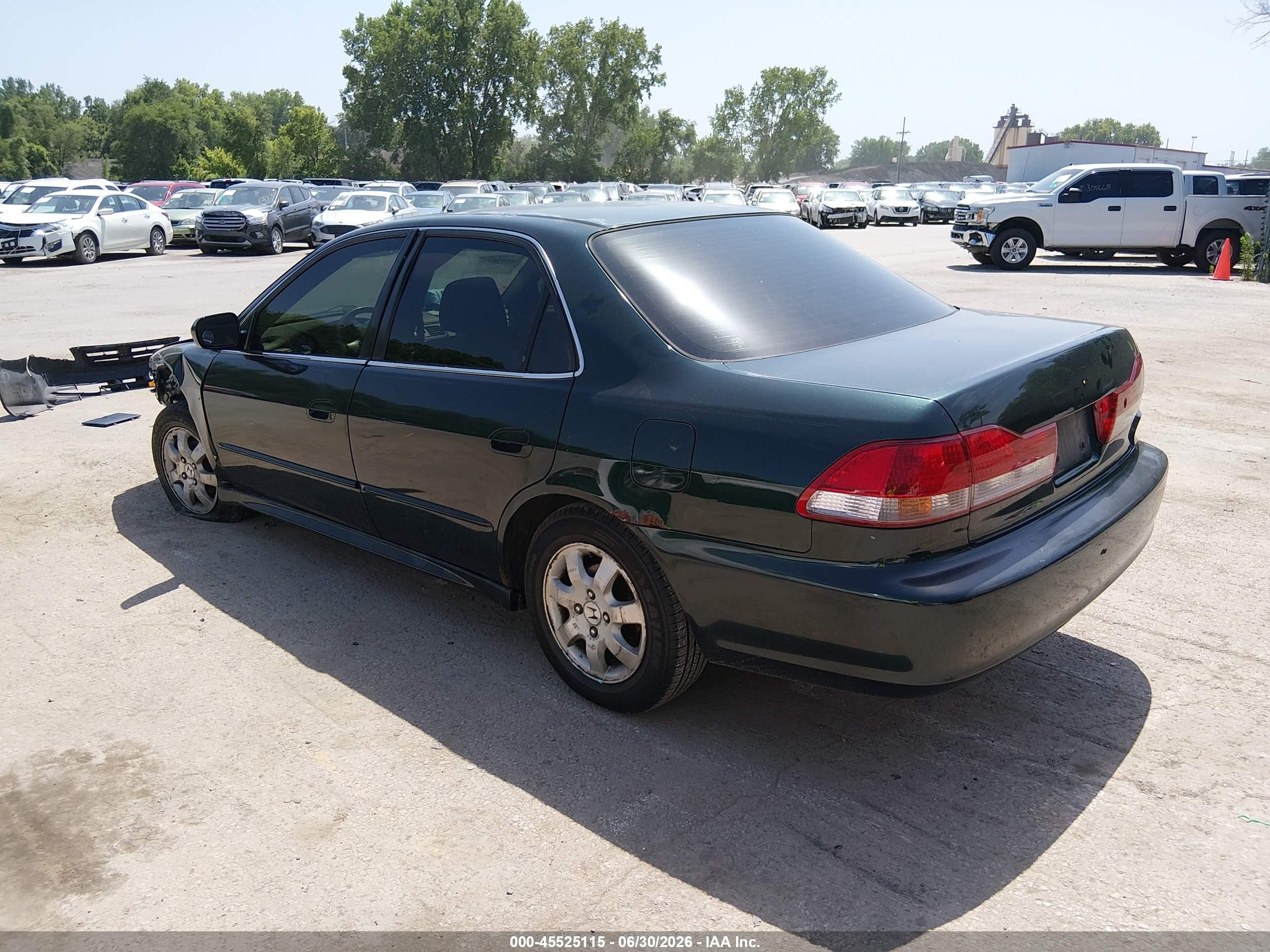 2001 Honda Accord 2.3 Ex Green vin: JHMCG56661C029227
