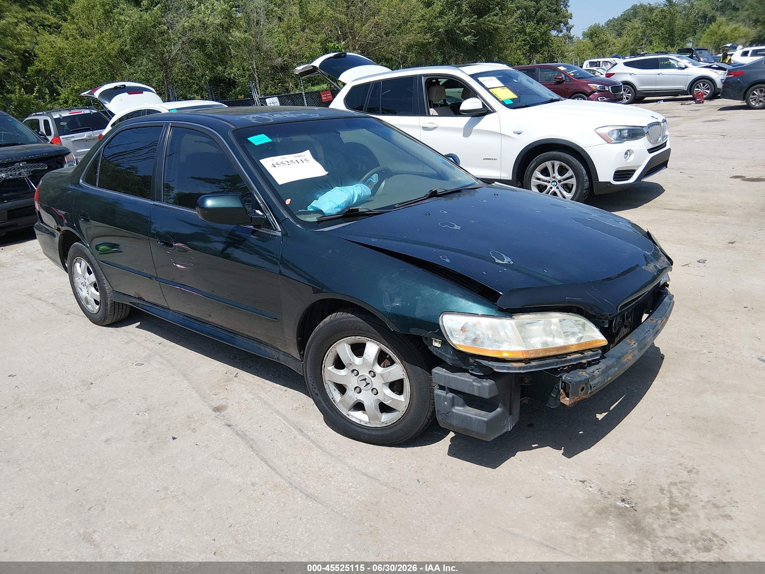 2001 Honda Accord 2.3 Ex Green vin: JHMCG56661C029227