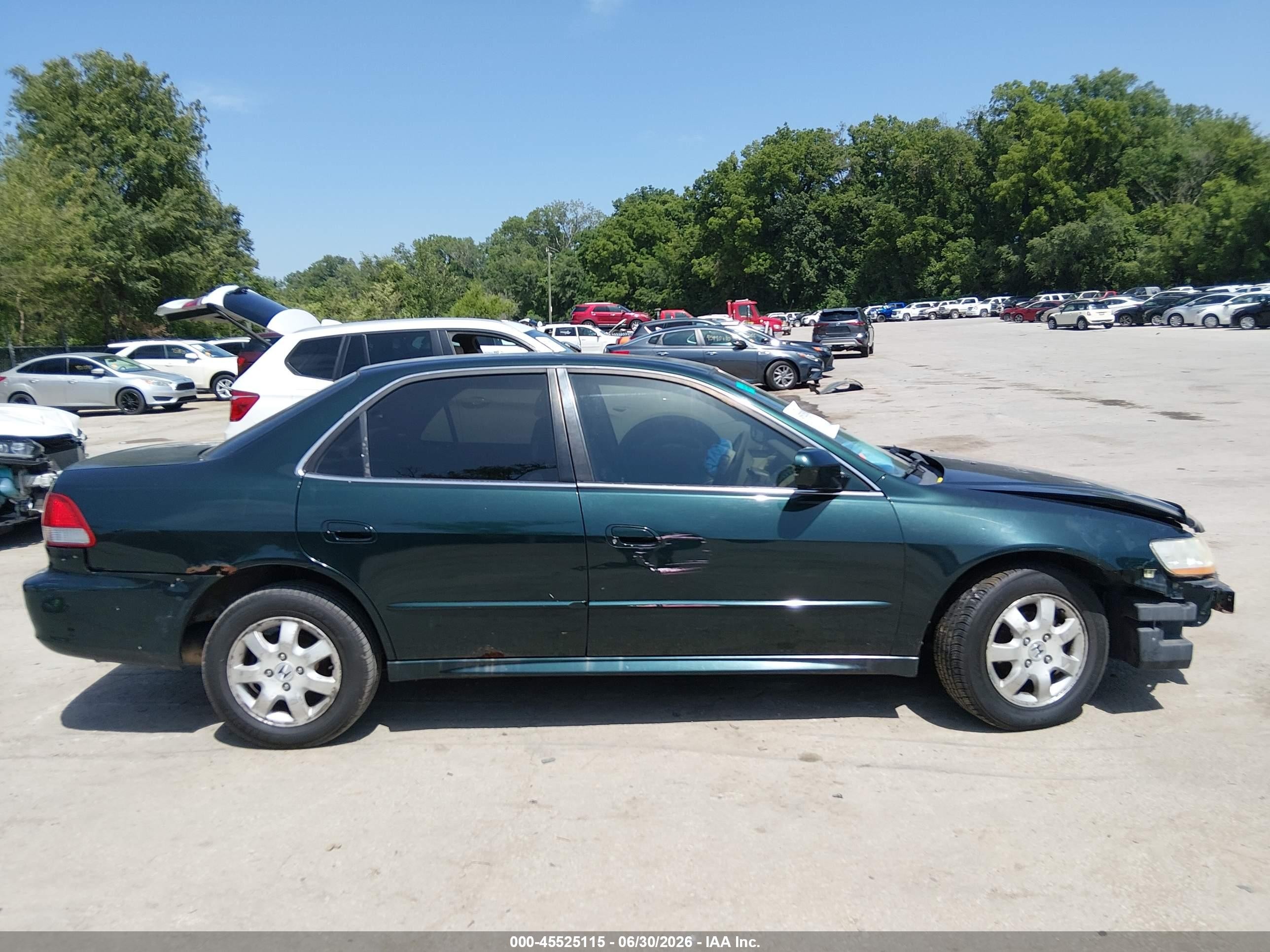 2001 Honda Accord 2.3 Ex Green vin: JHMCG56661C029227