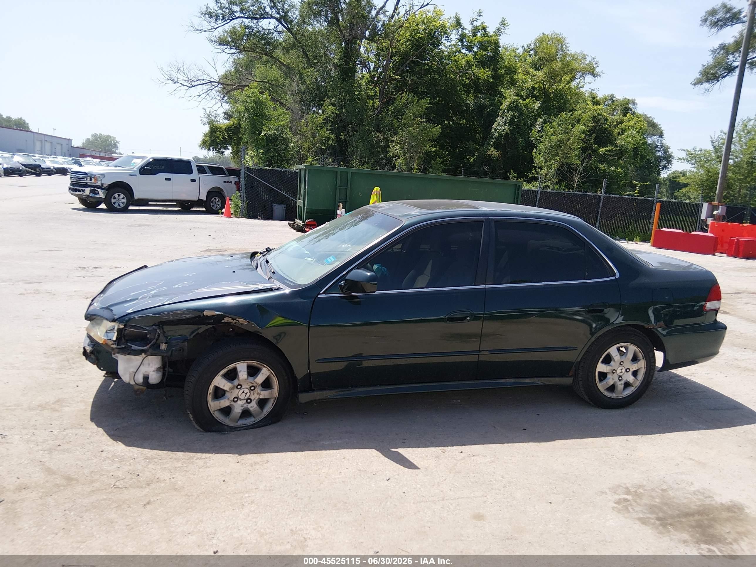 2001 Honda Accord 2.3 Ex Green vin: JHMCG56661C029227