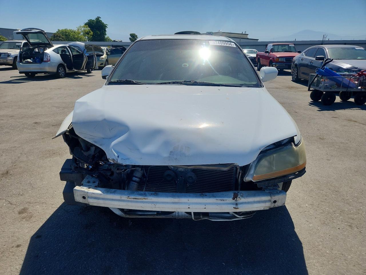 2001 Honda Accord Ex White vin: JHMCG56681C030590
