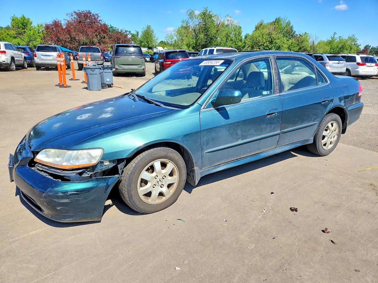 2002 Hond Accord Зеленый vin: JHMCG566X2C030785