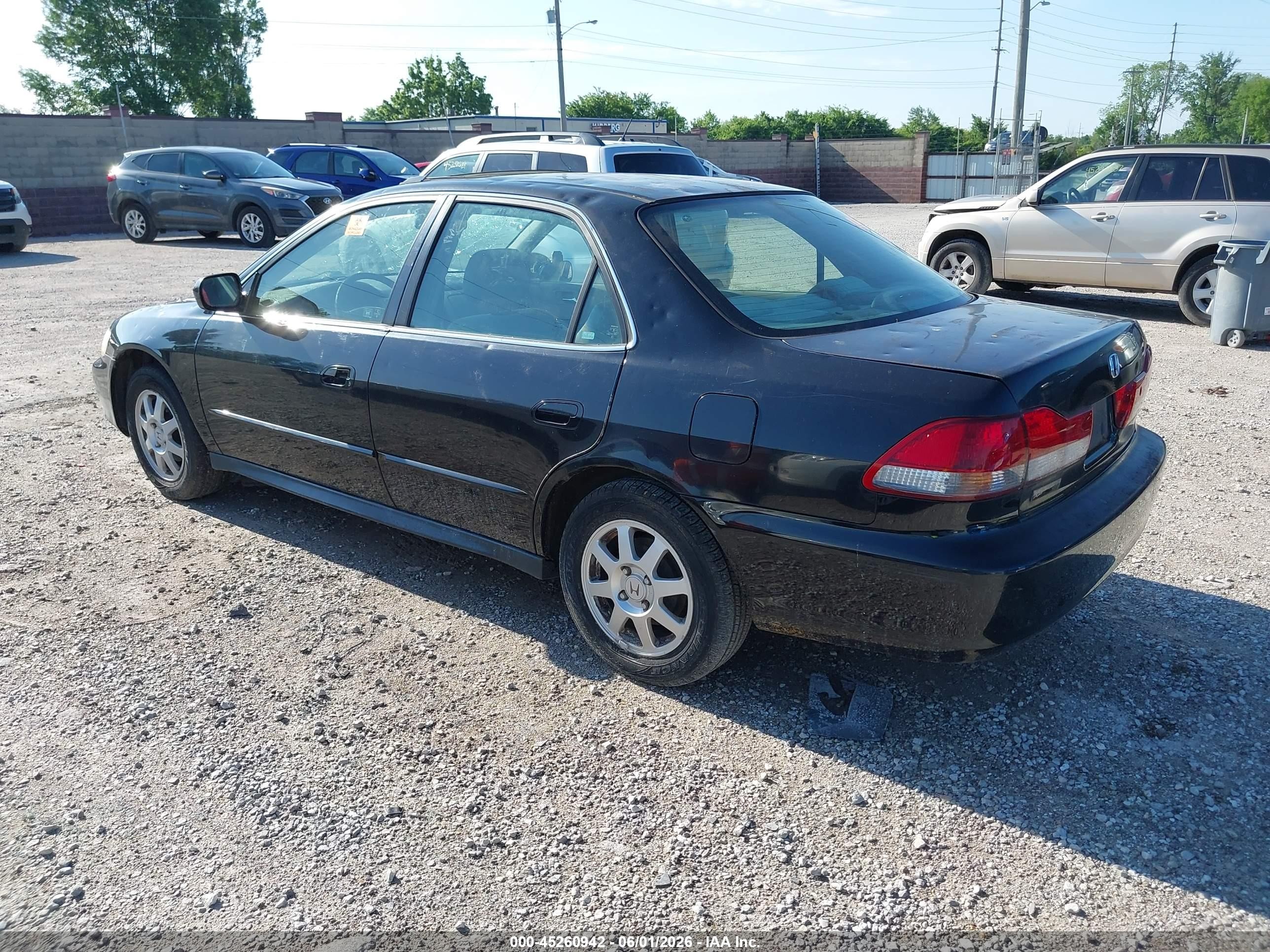 2002 Honda Accord 2.3 Se Black vin: JHMCG56702C032568