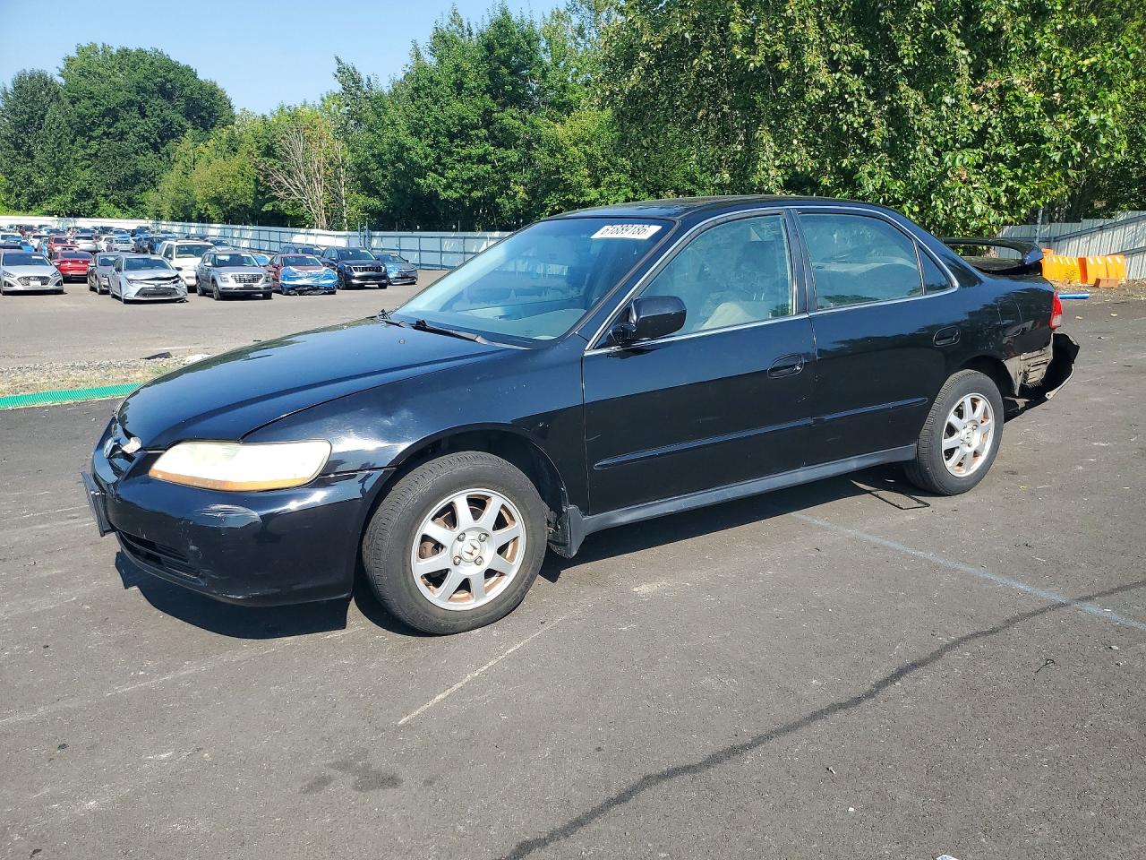 2002 Honda Accord Se Black vin: JHMCG56722C031583