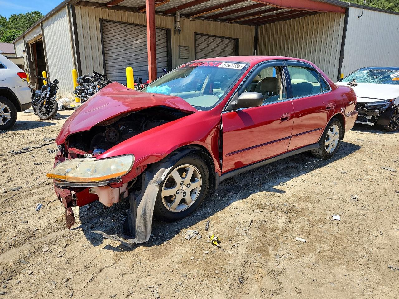 2000 Honda Accord Se Red vin: JHMCG5675YC006072