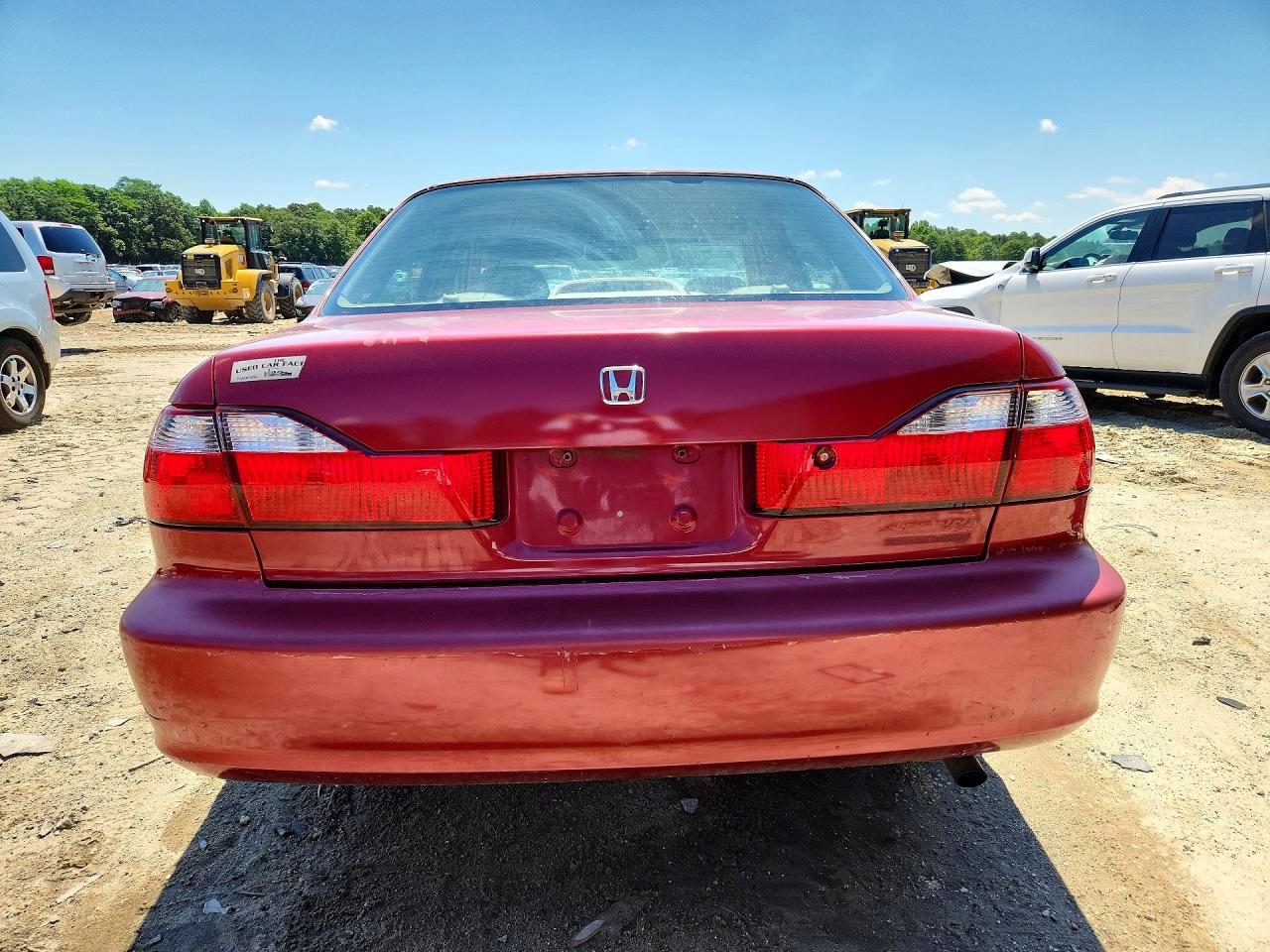 2000 Honda Accord Se Red vin: JHMCG5675YC006072