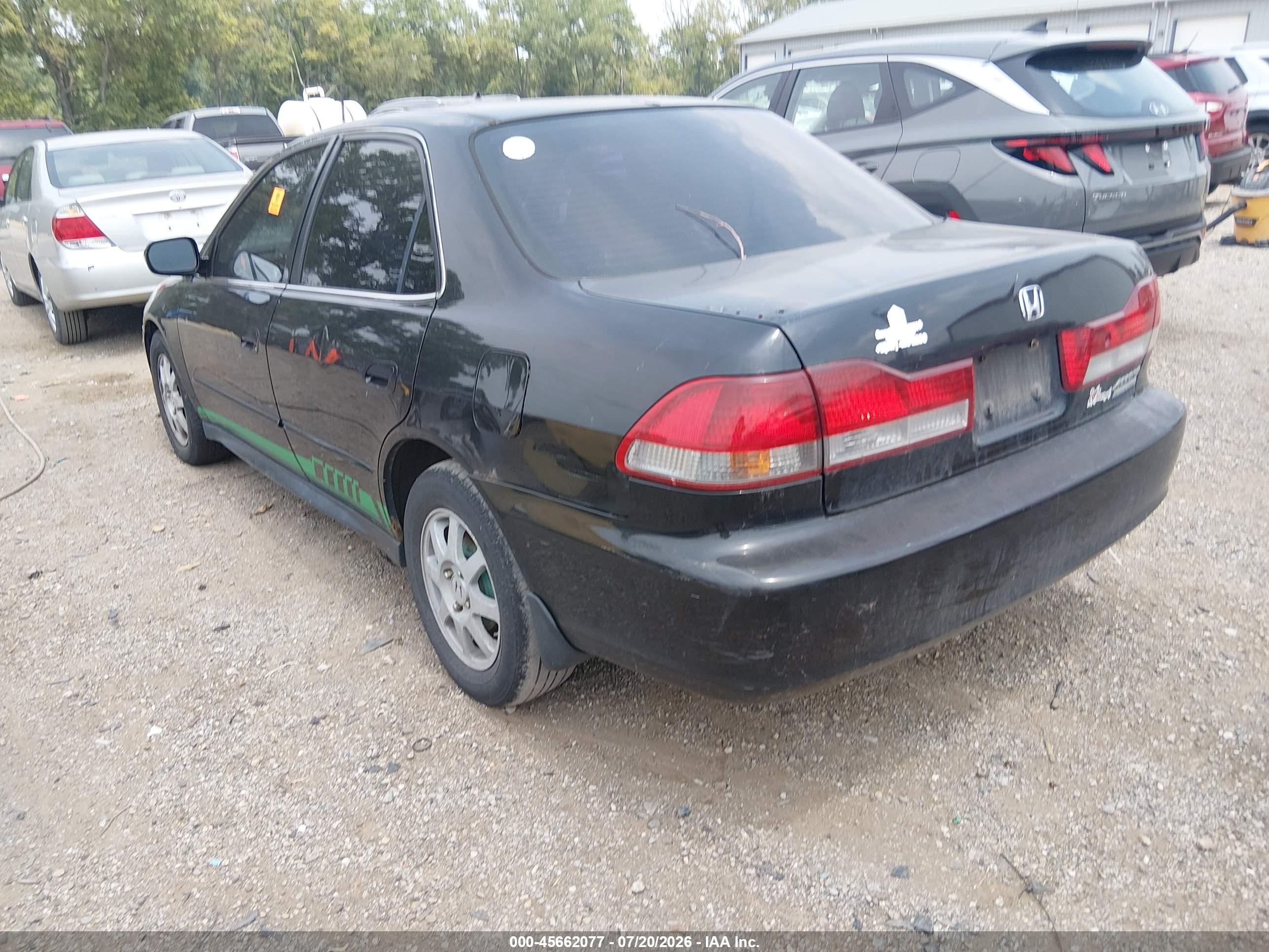 2002 Honda Accord 2.3 Se Black vin: JHMCG56762C021185