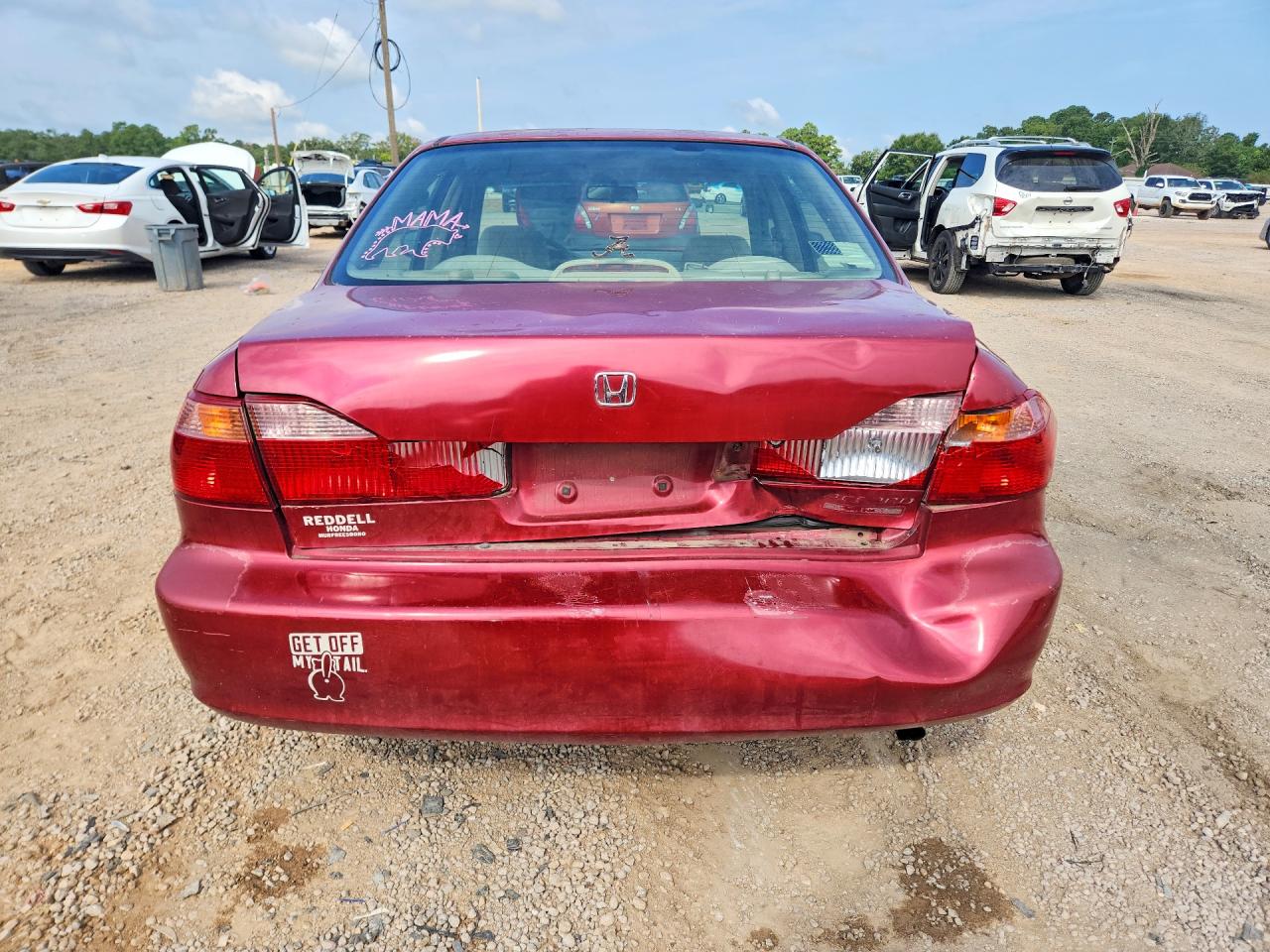 2000 Honda Accord Se Темно-бордовый vin: JHMCG5678YC020984