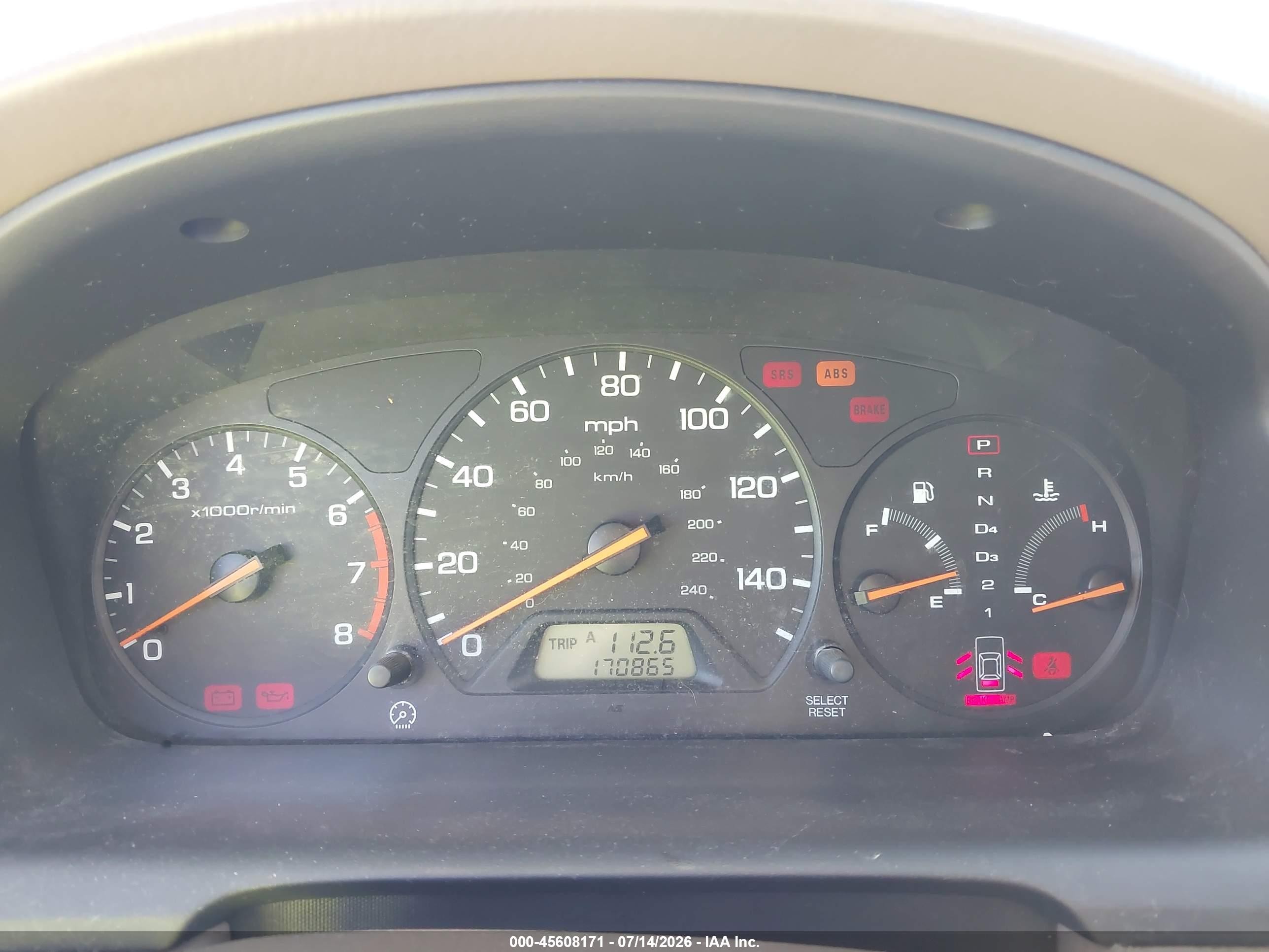 2000 Honda Accord 2.3 Se Black vin: JHMCG5679YC014692
