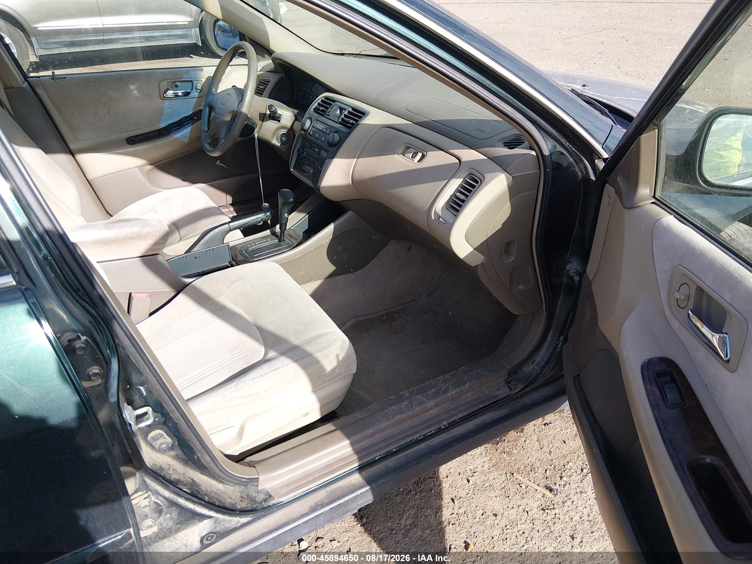 2000 Honda Accord 2.3 Se Зеленый vin: JHMCG5679YC029340