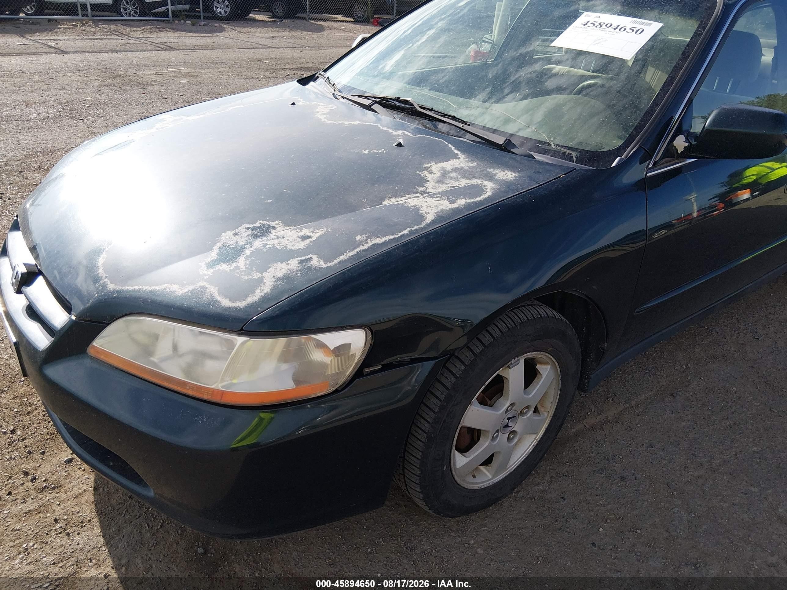2000 Honda Accord 2.3 Se Зеленый vin: JHMCG5679YC029340