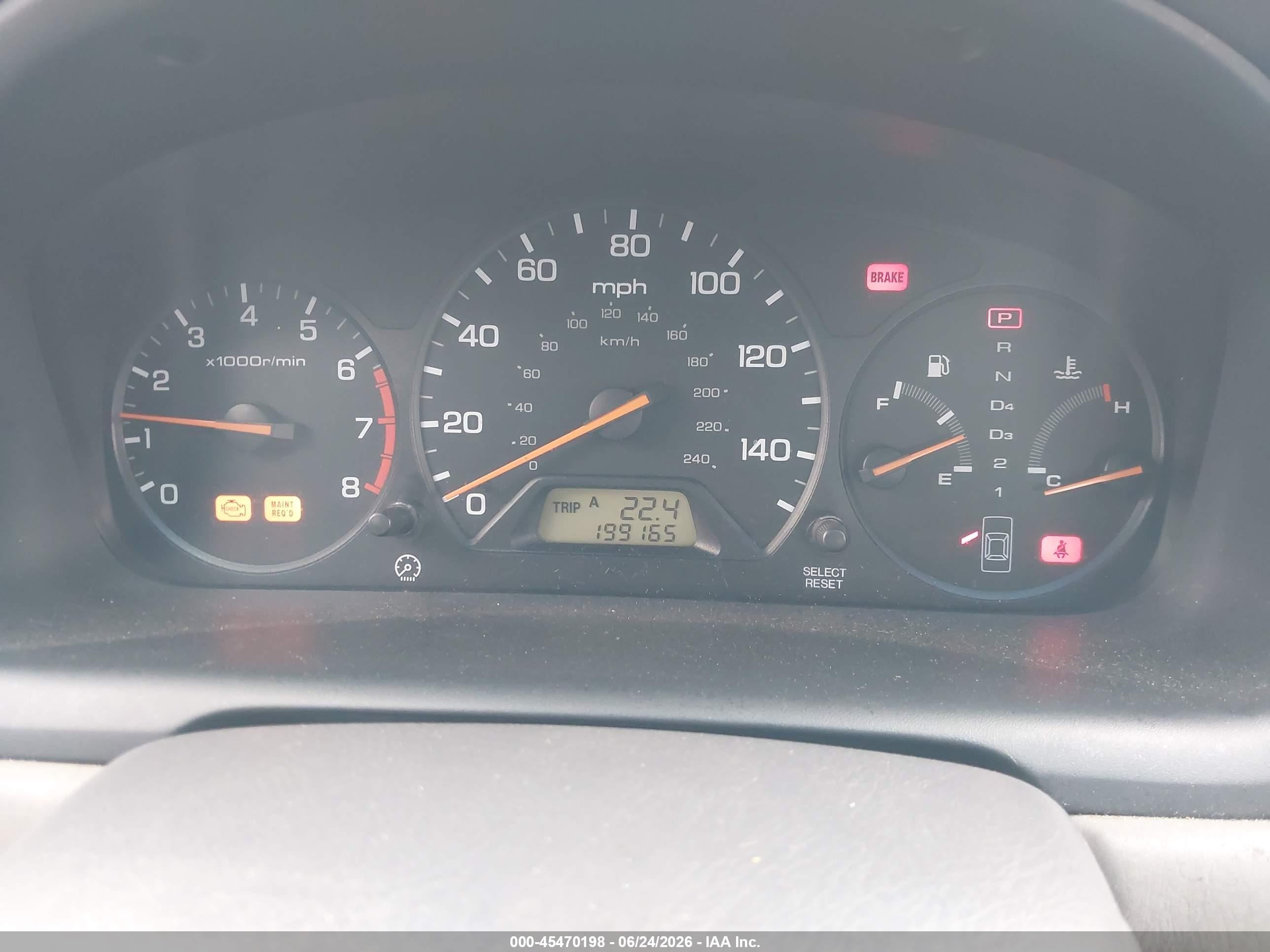 2001 Honda Accord 2.3 Ex Gray vin: JHMCG66031C024763