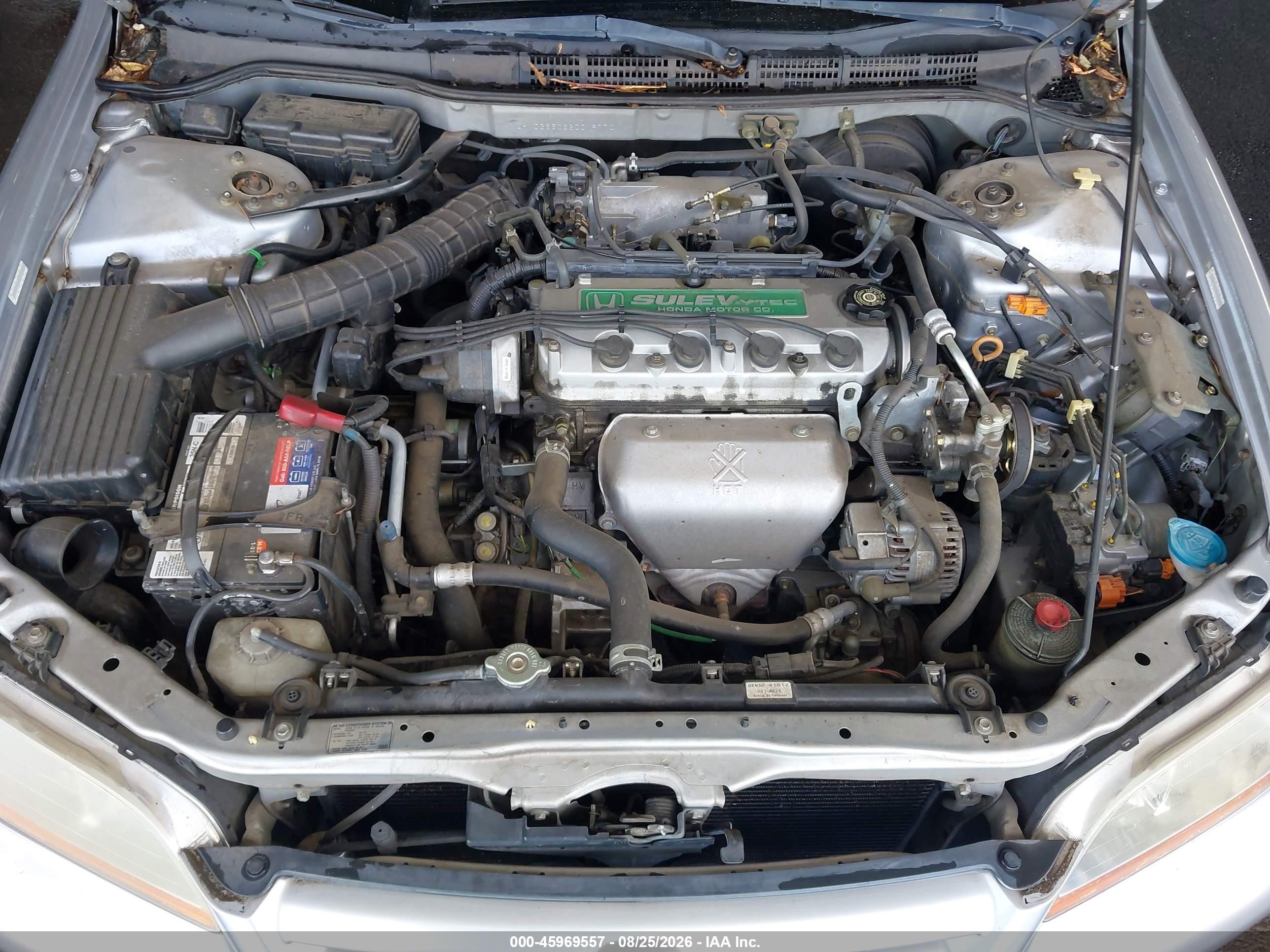2002 Honda Accord 2.3 Ex Silver vin: JHMCG66062C019770