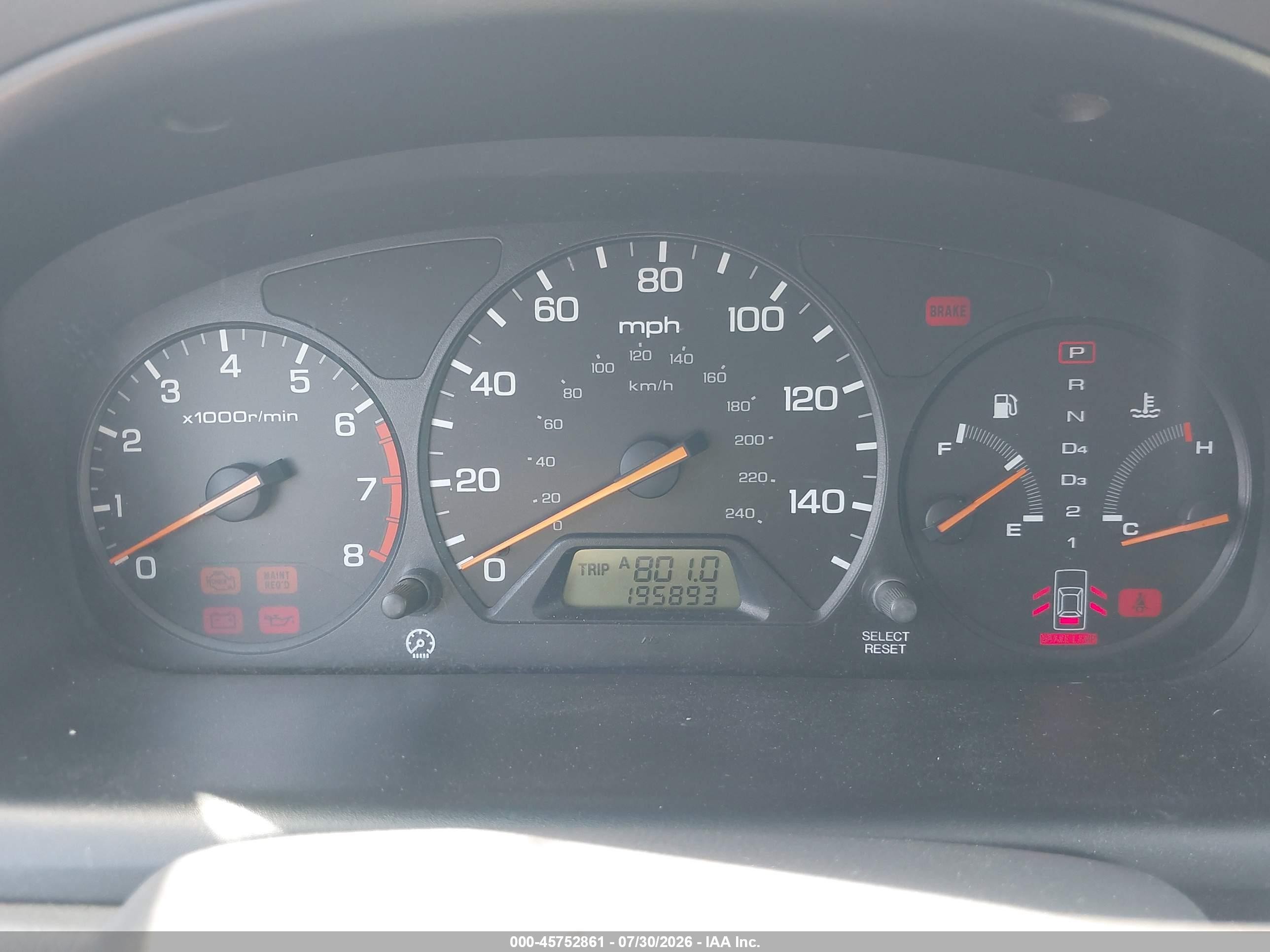 2001 Honda Accord 2.3 Ex Серебряный vin: JHMCG66081C018554