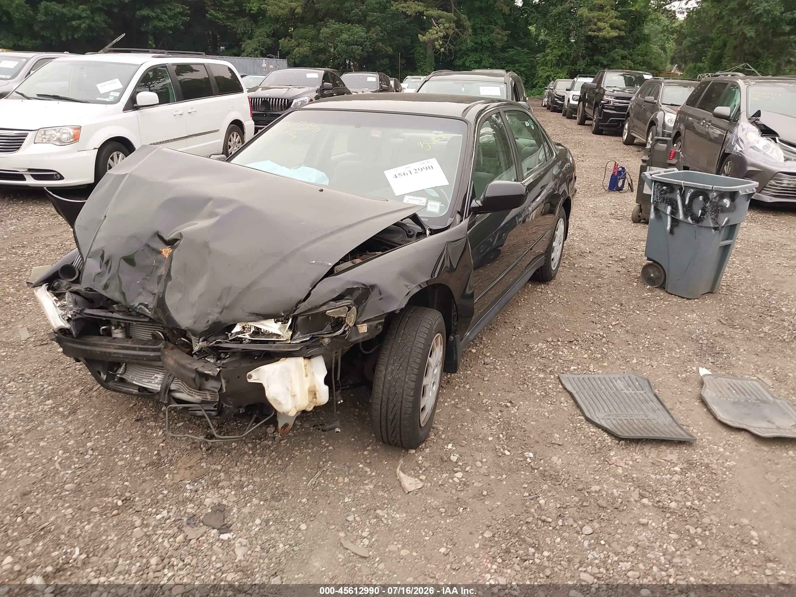 2002 Honda Accord 2.3 Lx Black vin: JHMCG66502C013586