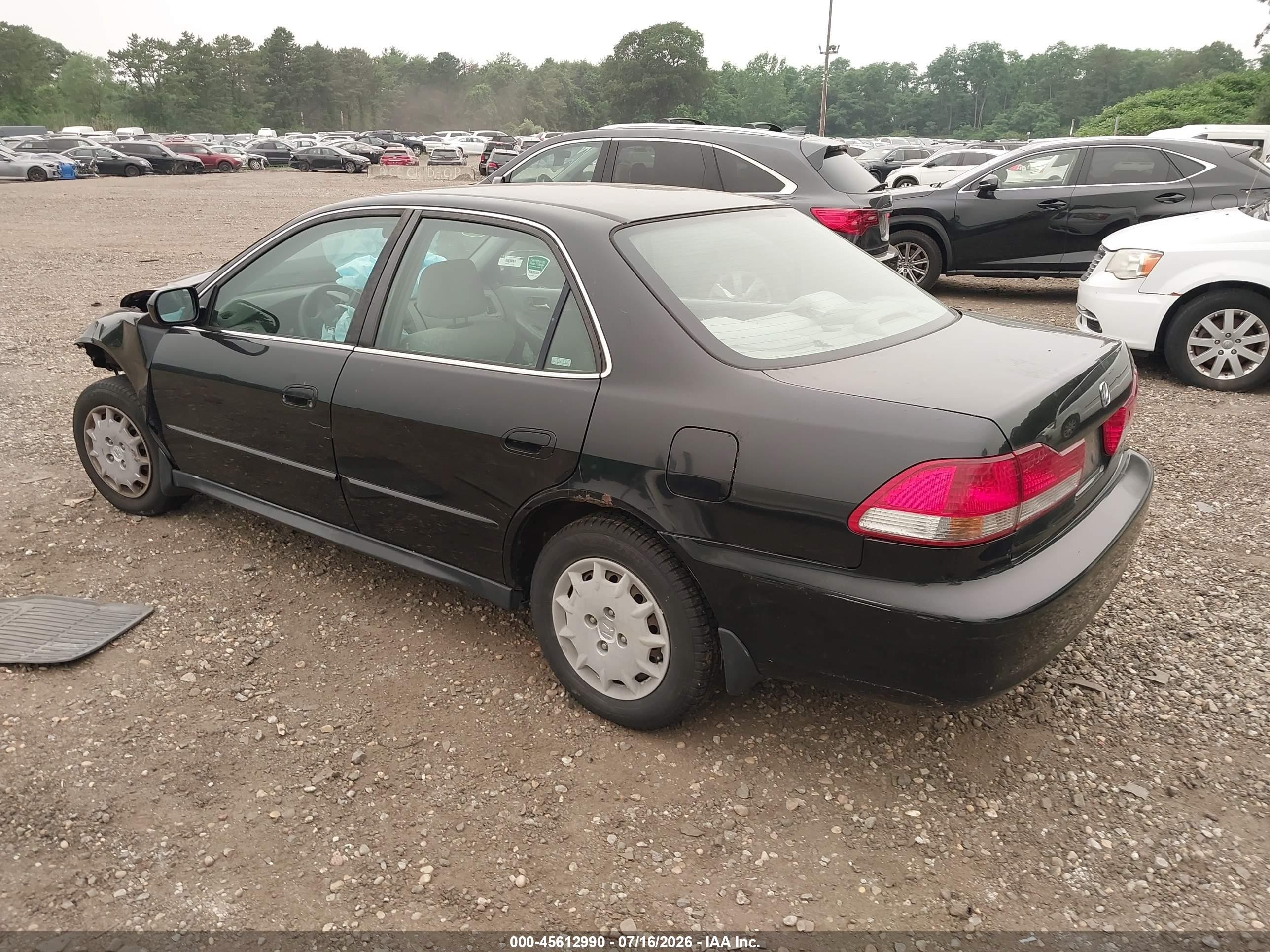 2002 Honda Accord 2.3 Lx Black vin: JHMCG66502C013586