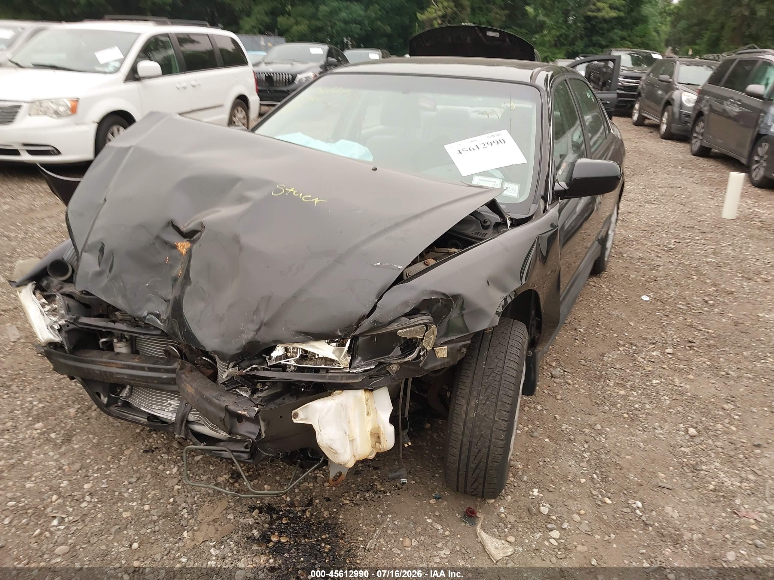 2002 Honda Accord 2.3 Lx Black vin: JHMCG66502C013586