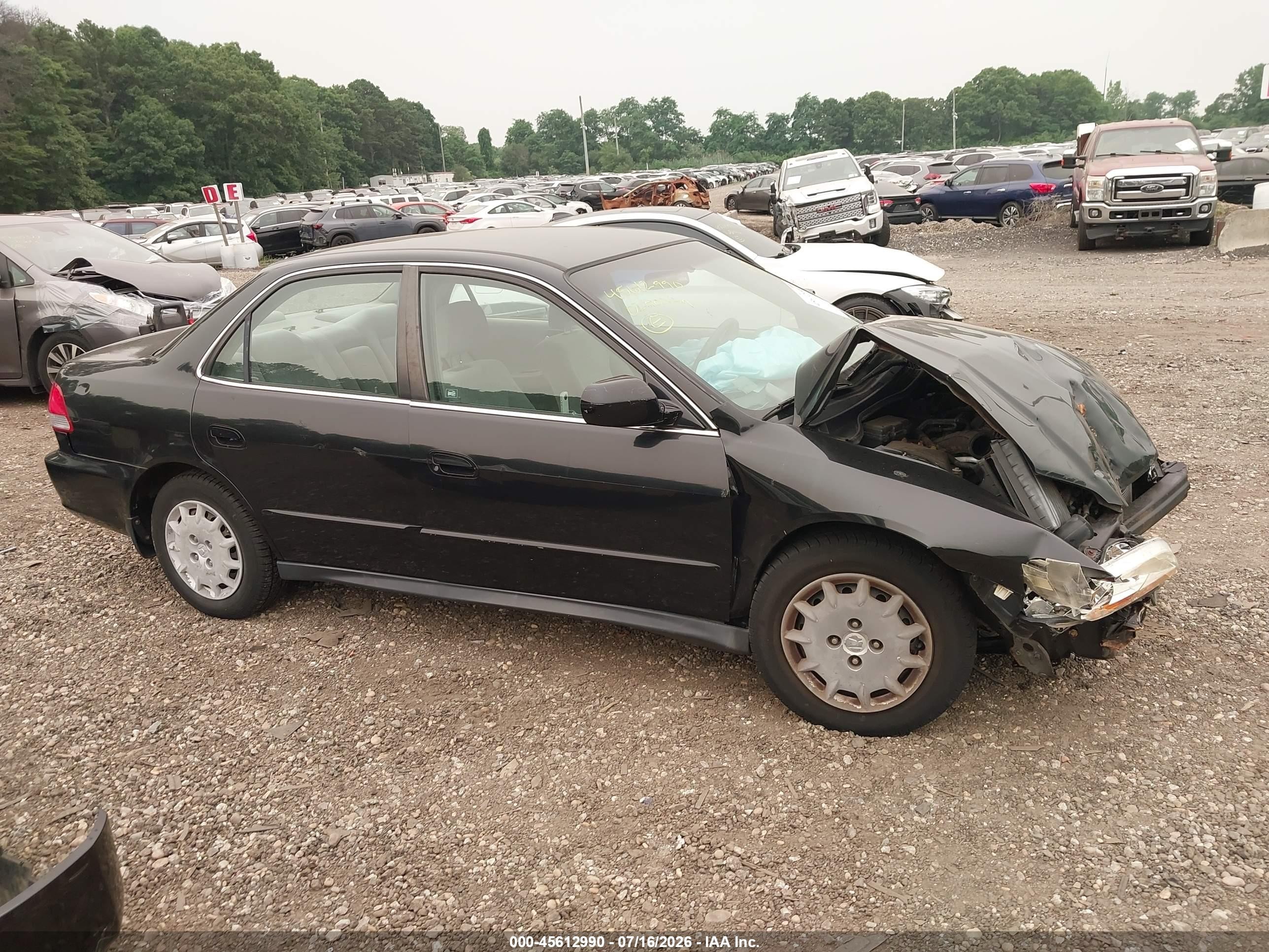 2002 Honda Accord 2.3 Lx Black vin: JHMCG66502C013586