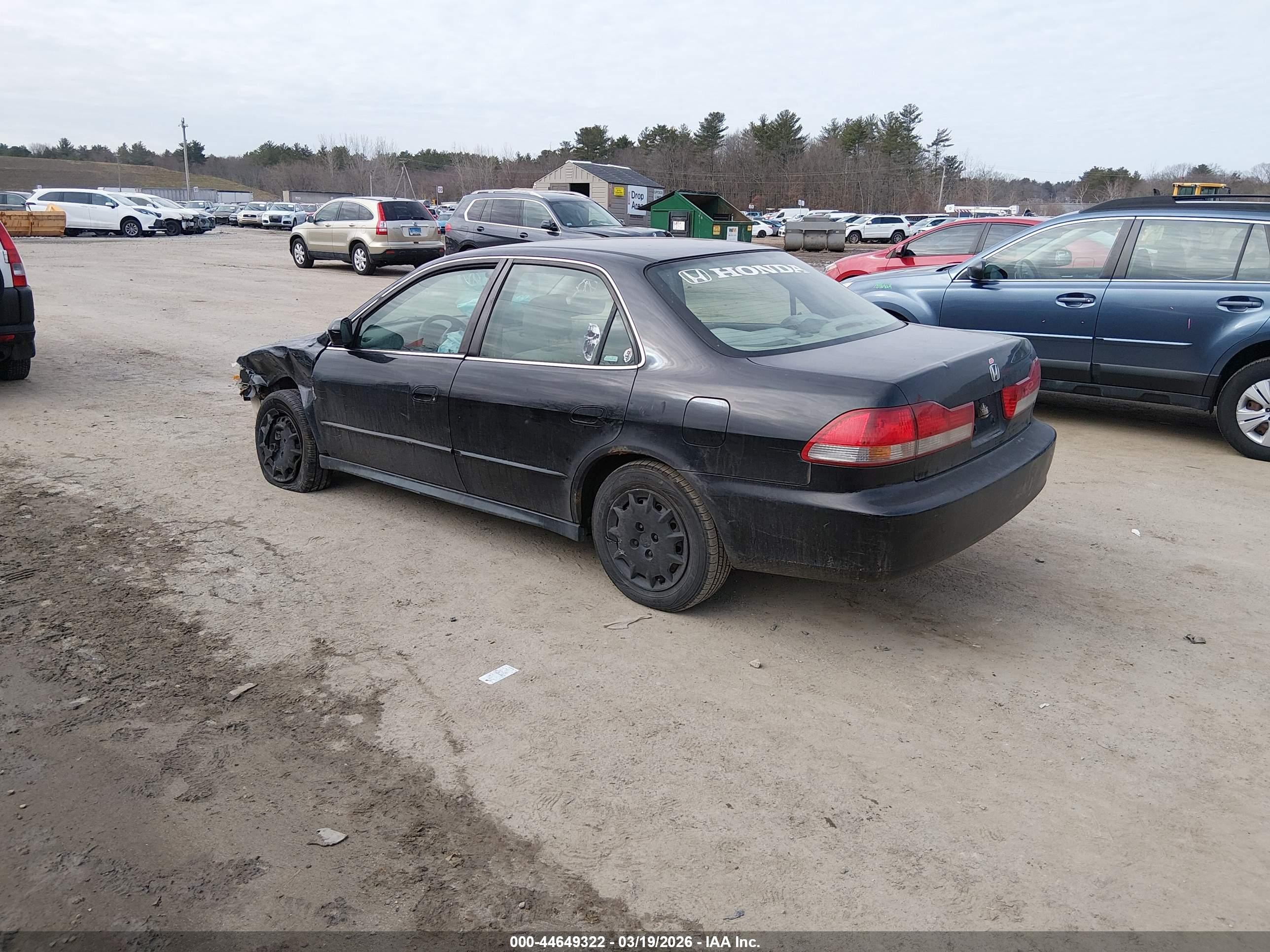 2002 Honda Accord 2.3 Lx Black vin: JHMCG66522C004274