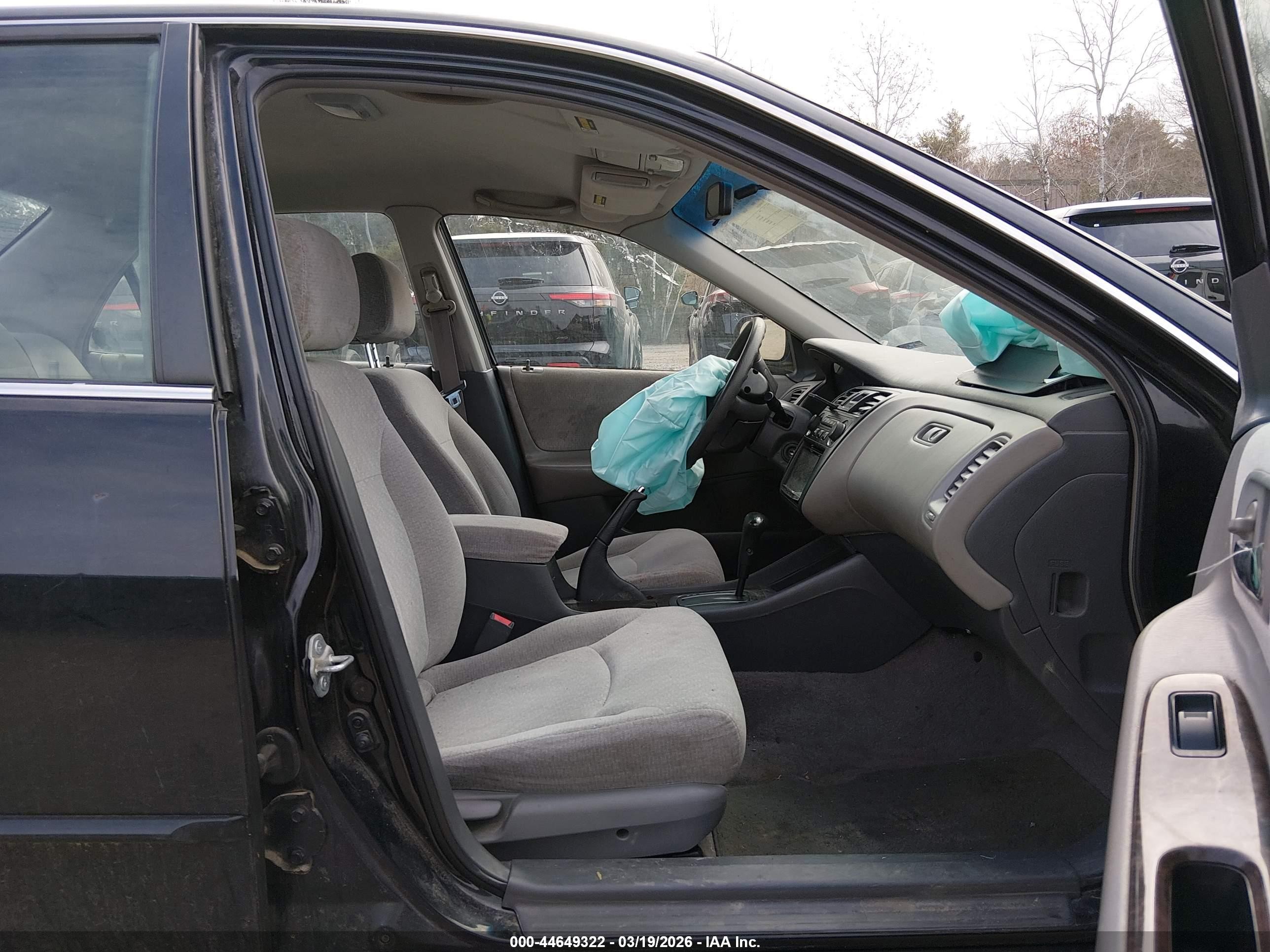 2002 Honda Accord 2.3 Lx Black vin: JHMCG66522C004274