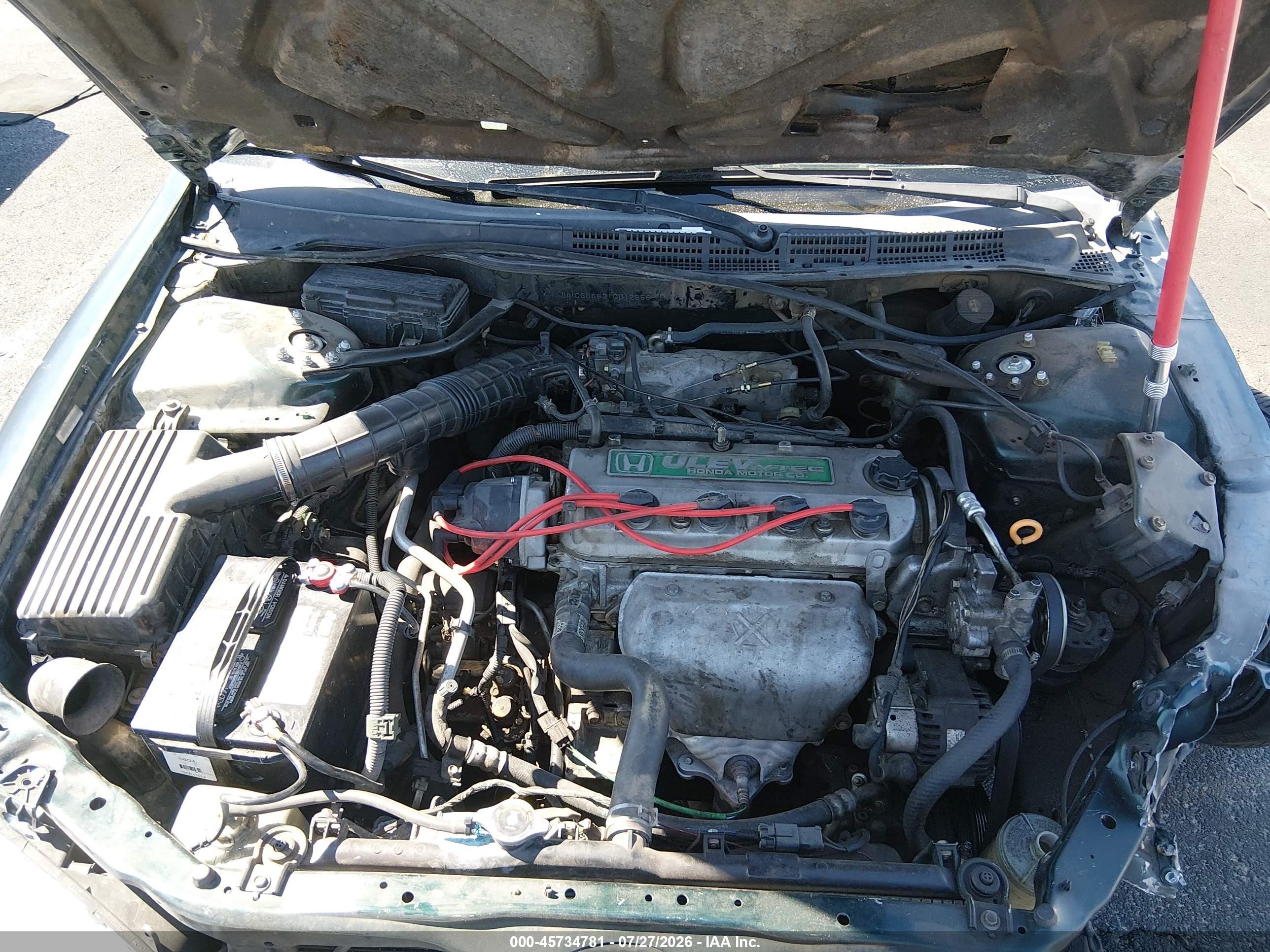 2001 Honda Accord 2.3 Lx Green vin: JHMCG66531C012656