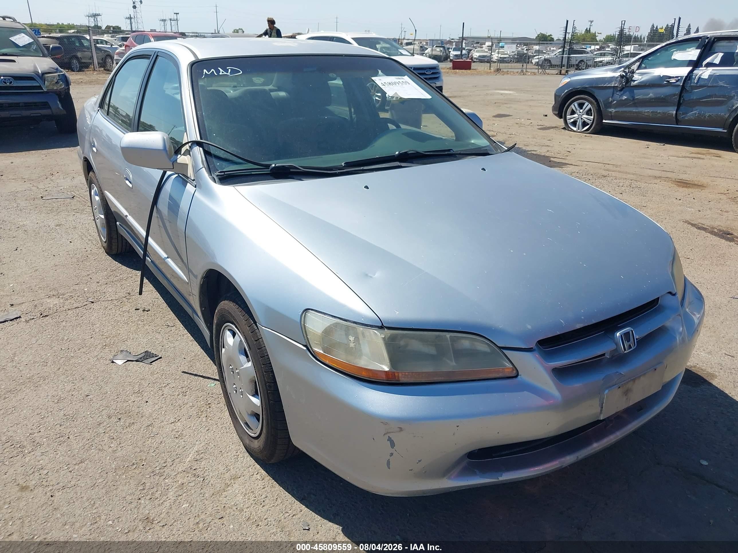 2000 Honda Accord 2.3 Lx Gray vin: JHMCG6654YC001157
