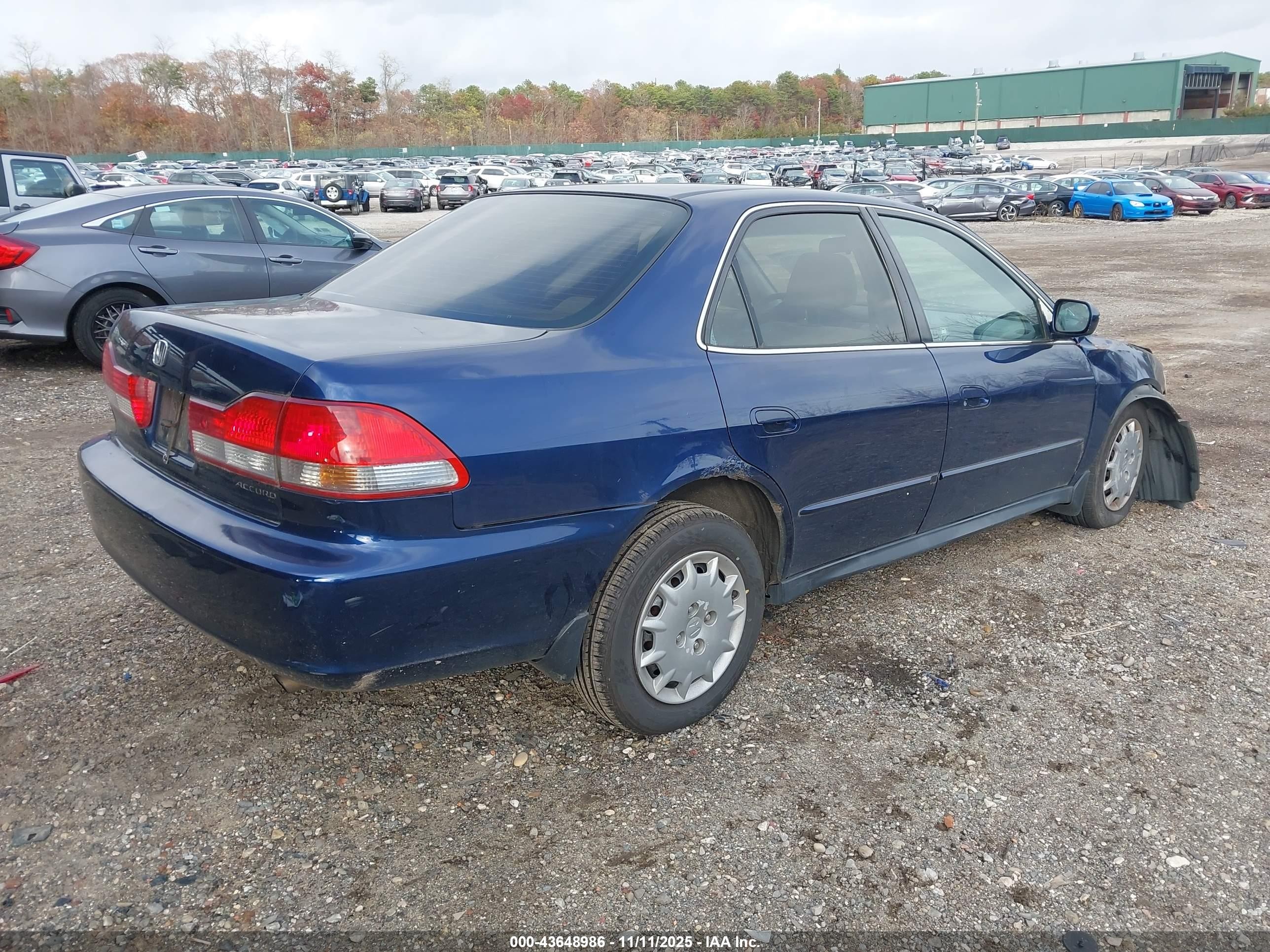 2002 Honda Accord 2.3 Lx Blue vin: JHMCG66552C003927