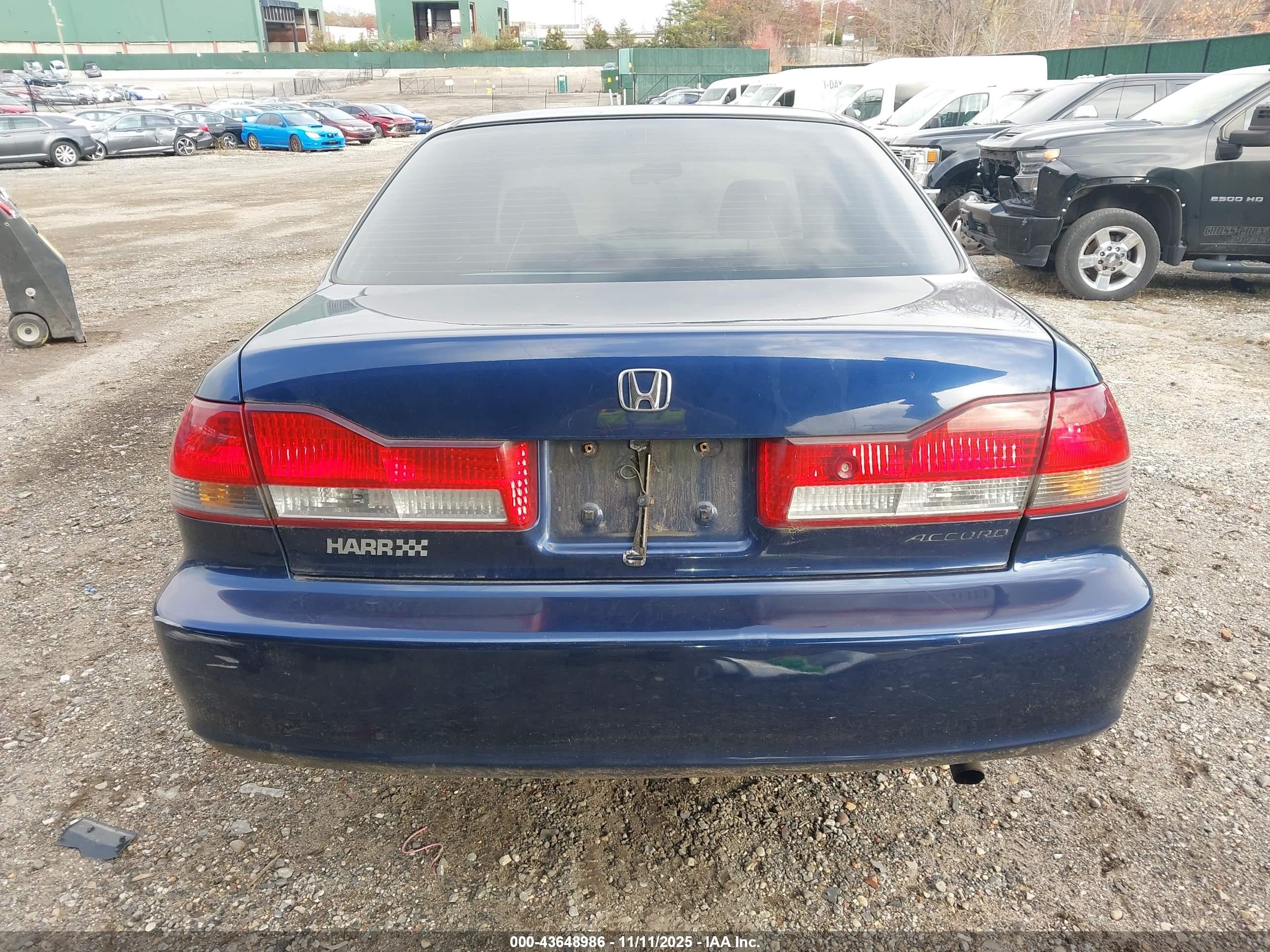 2002 Honda Accord 2.3 Lx Blue vin: JHMCG66552C003927