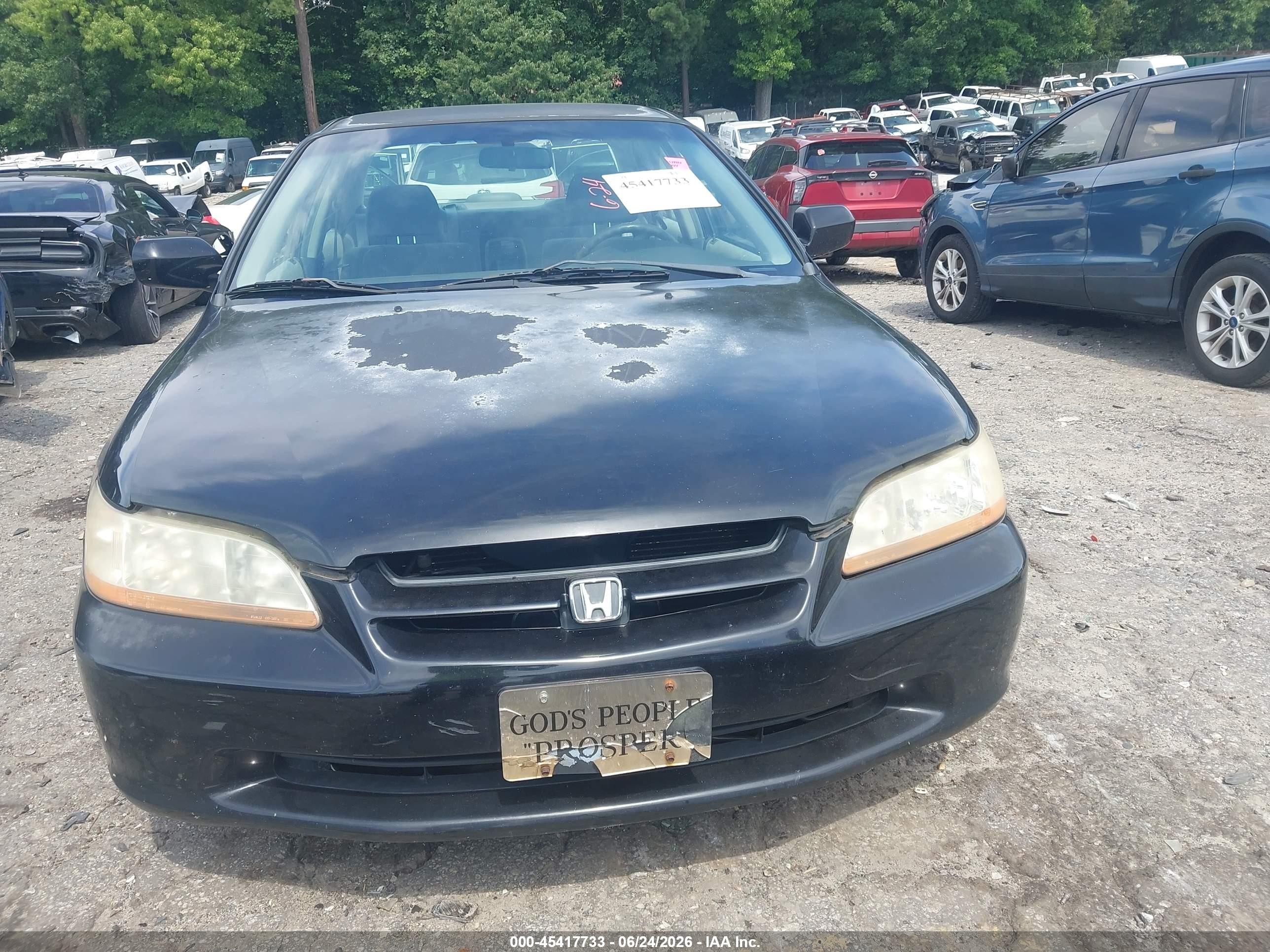 1999 Honda Accord Lx Черный vin: JHMCG6656XC006259