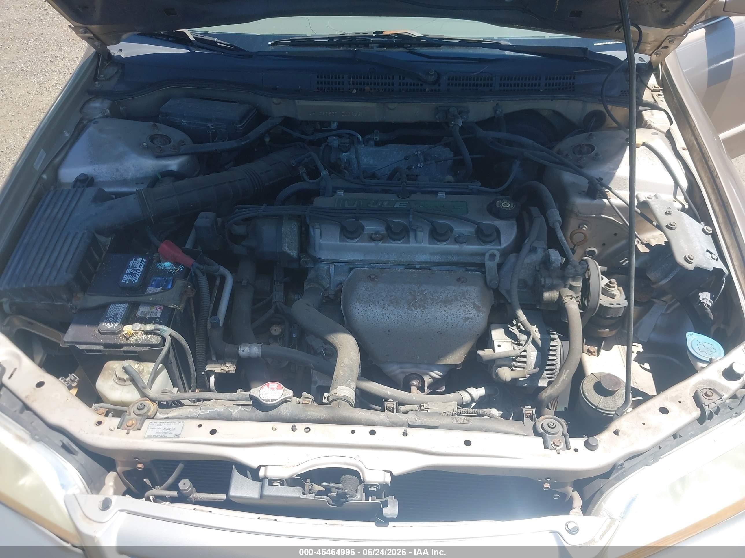 2001 Honda Accord 2.3 Lx Желто-коричневый vin: JHMCG66571C002681