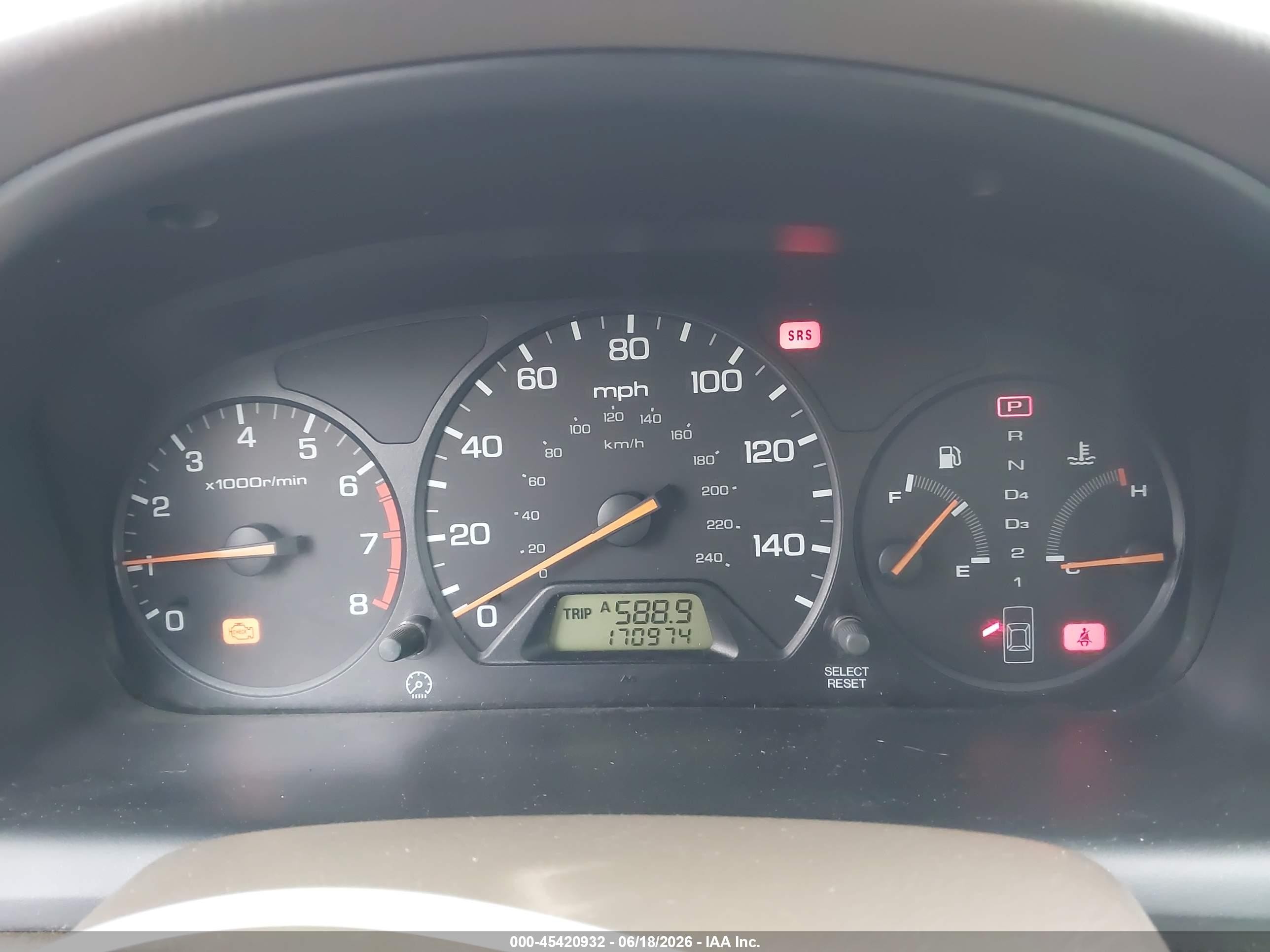 2001 Honda Accord 2.3 Lx Gold vin: JHMCG66571C006181