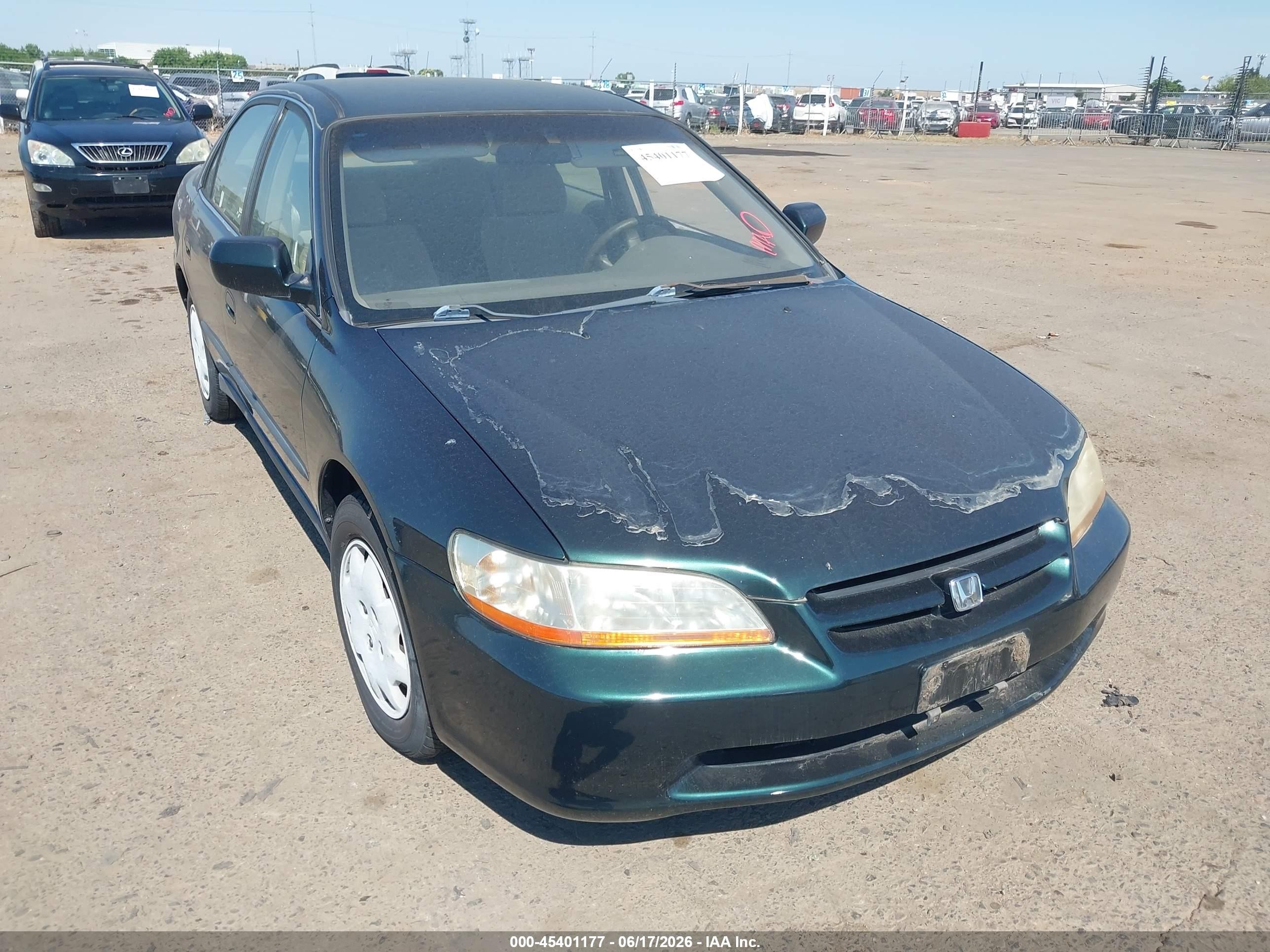 1999 Honda Accord Lx Green vin: JHMCG6657XC023572