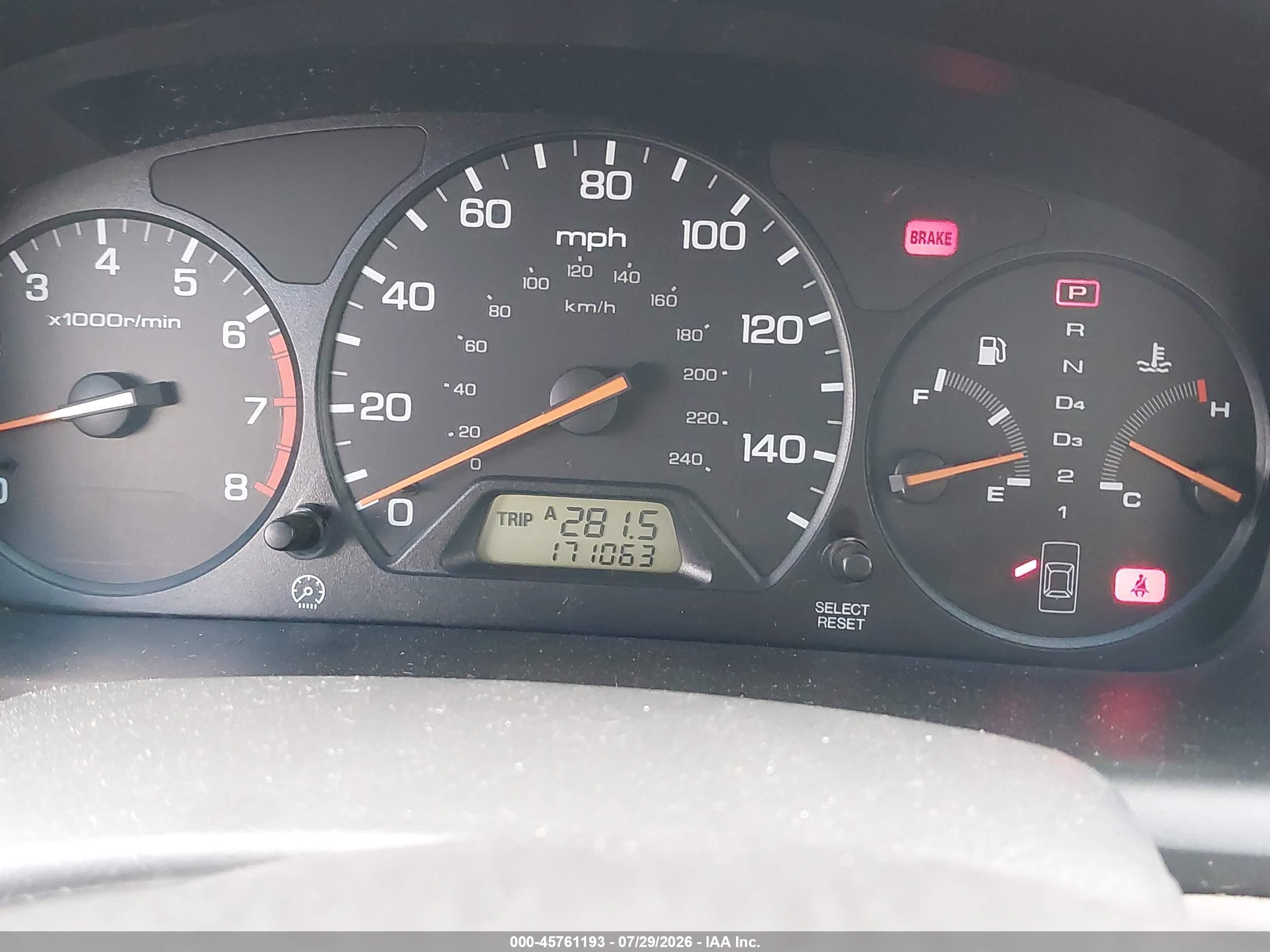 2002 Honda Accord 2.3 Lx Gray vin: JHMCG665X2C014602