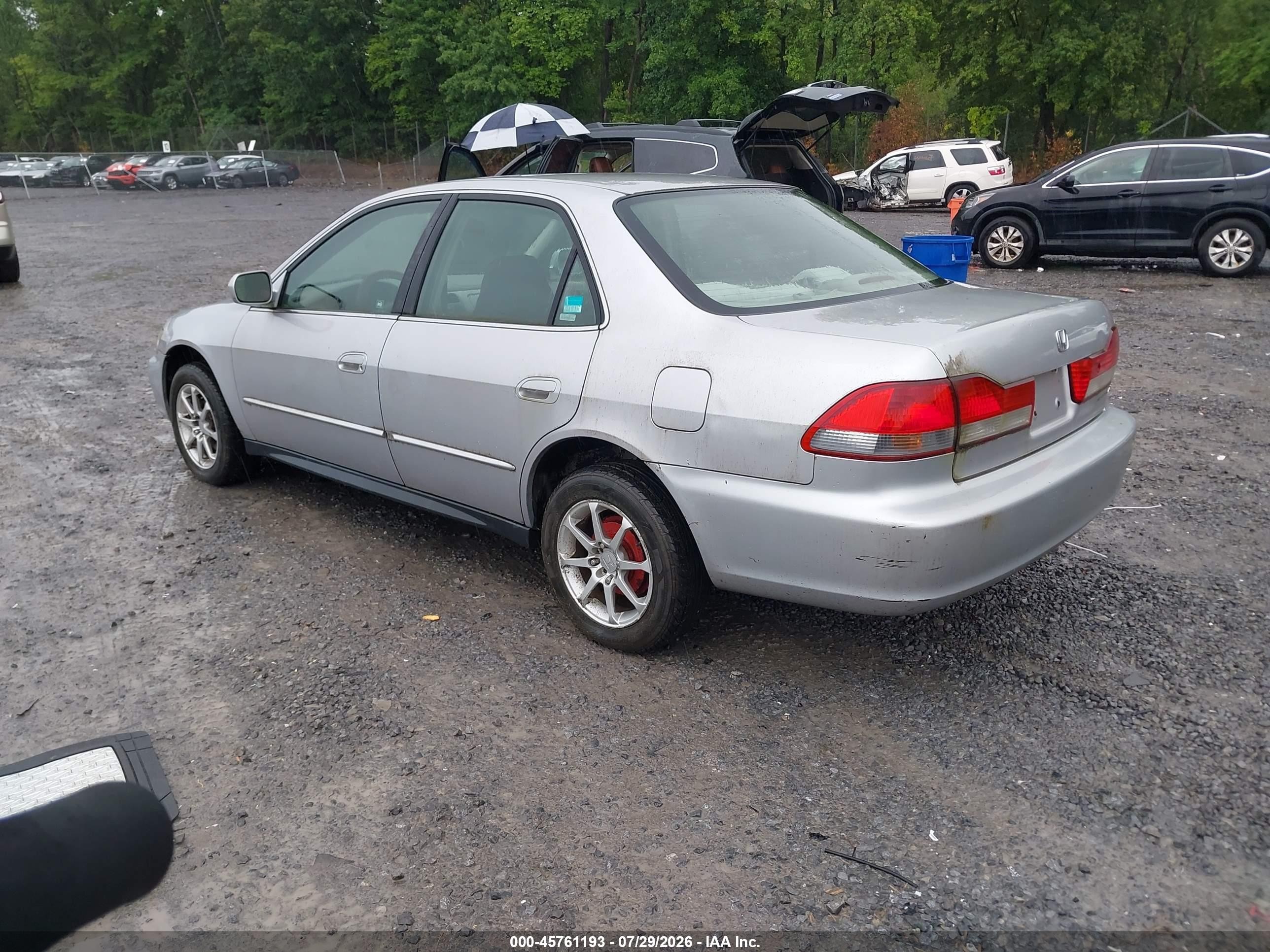2002 Honda Accord 2.3 Lx Gray vin: JHMCG665X2C014602