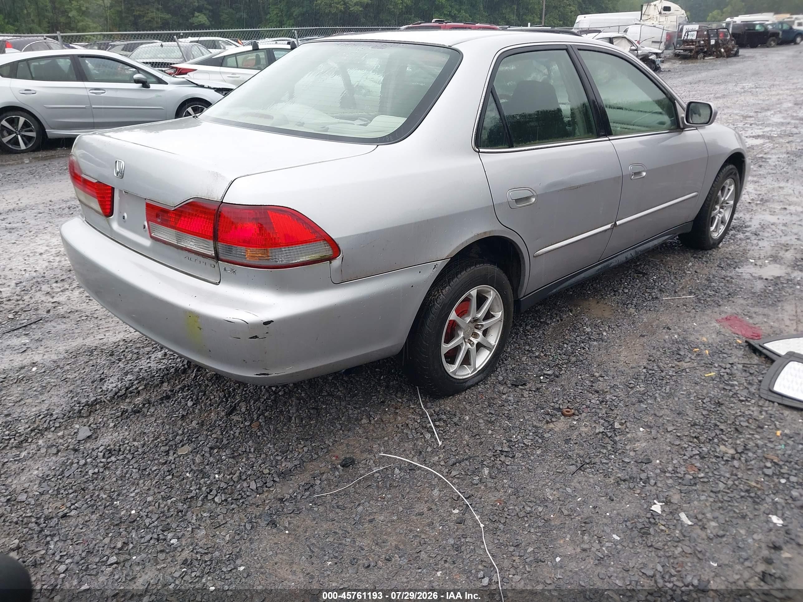 2002 Honda Accord 2.3 Lx Gray vin: JHMCG665X2C014602