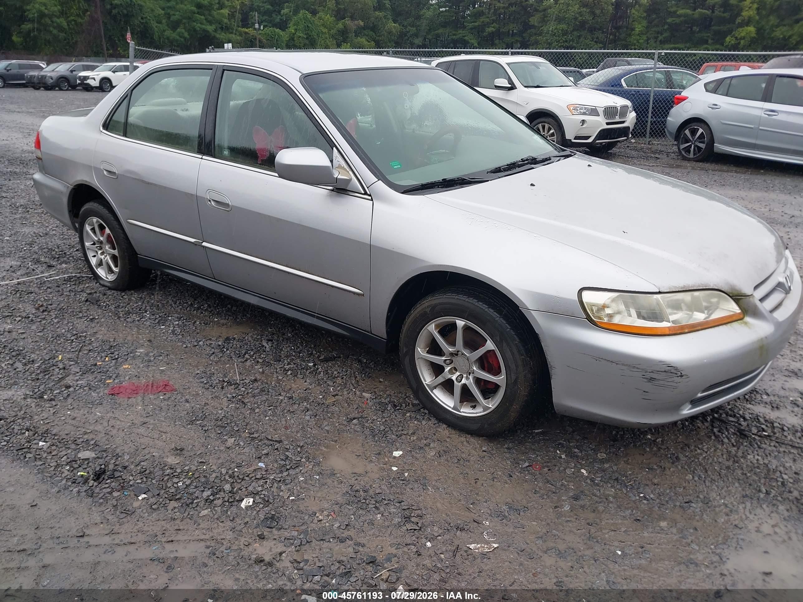 2002 Honda Accord 2.3 Lx Gray vin: JHMCG665X2C014602