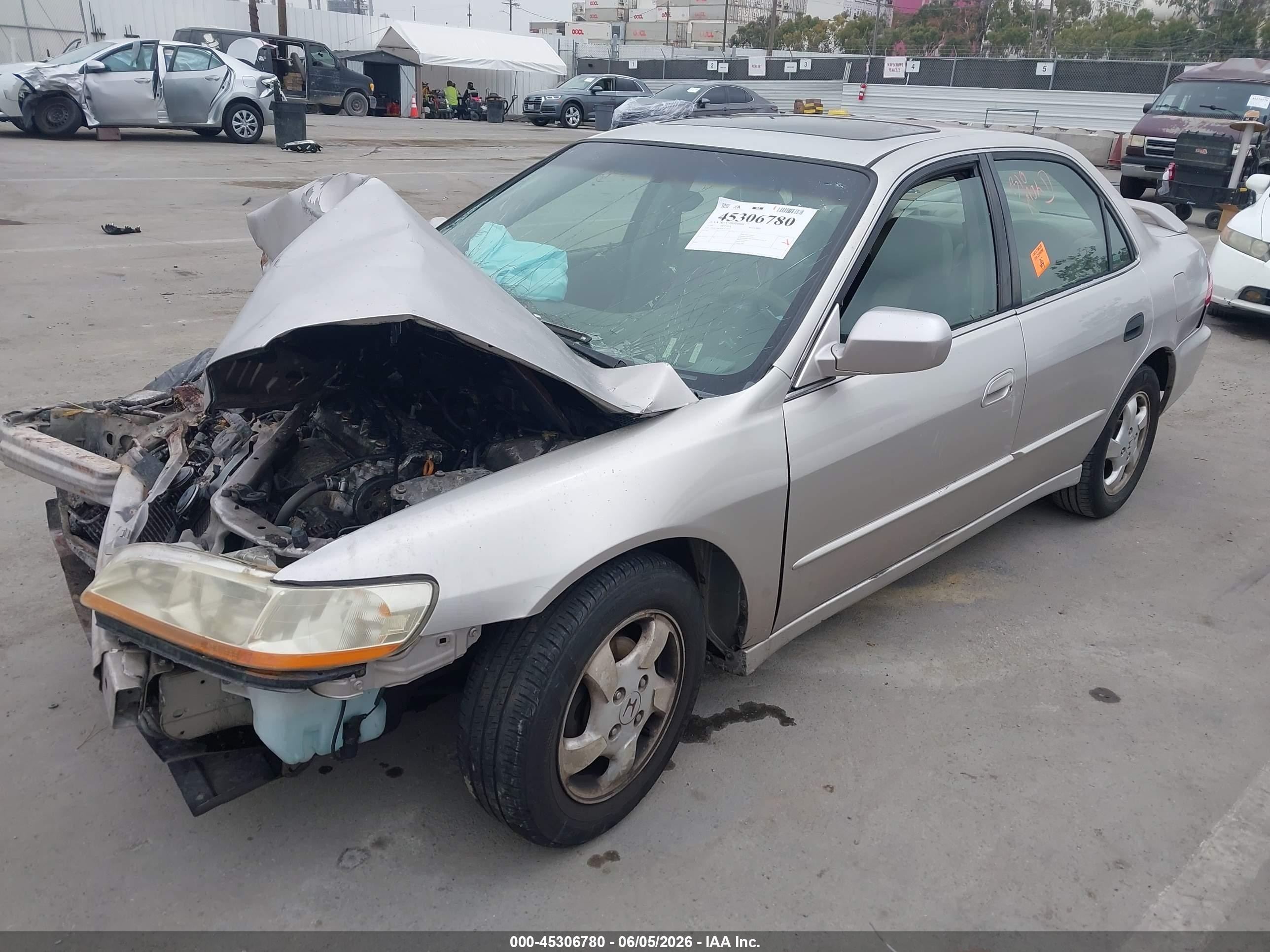 1999 Honda Accord Ex Silver vin: JHMCG6670XC030395