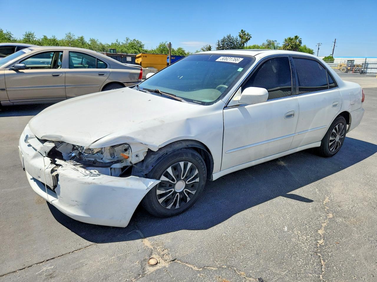 1999 Honda Accord Ex White vin: JHMCG6674XC011106