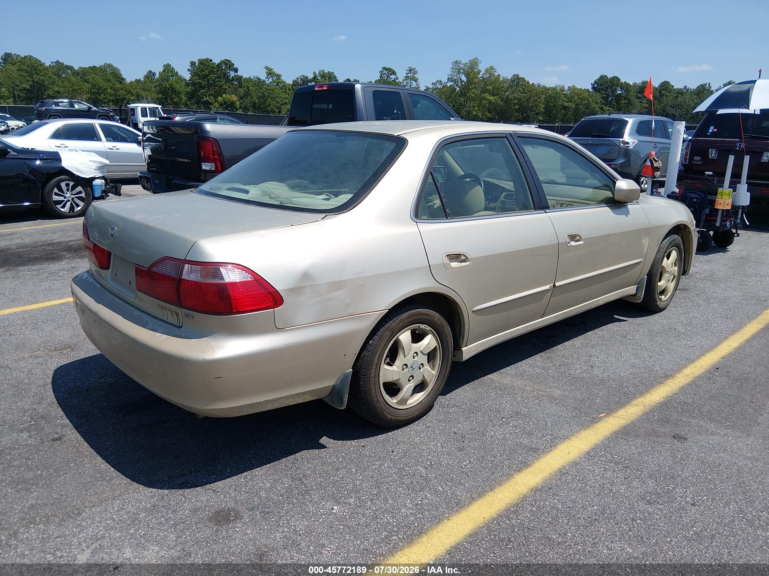 2000 Honda Accord 2.3 Ex Tan vin: JHMCG6674YC005095