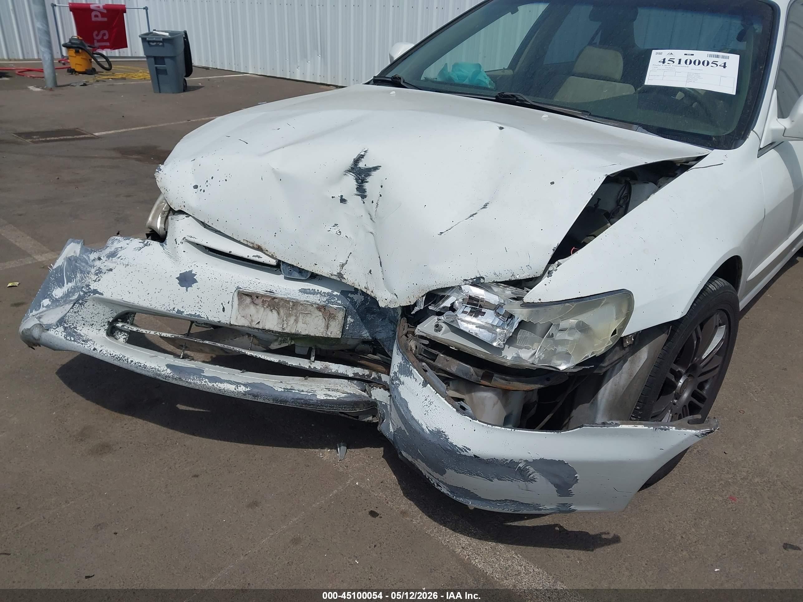 1999 Honda Accord Ex White vin: JHMCG6675XC027735