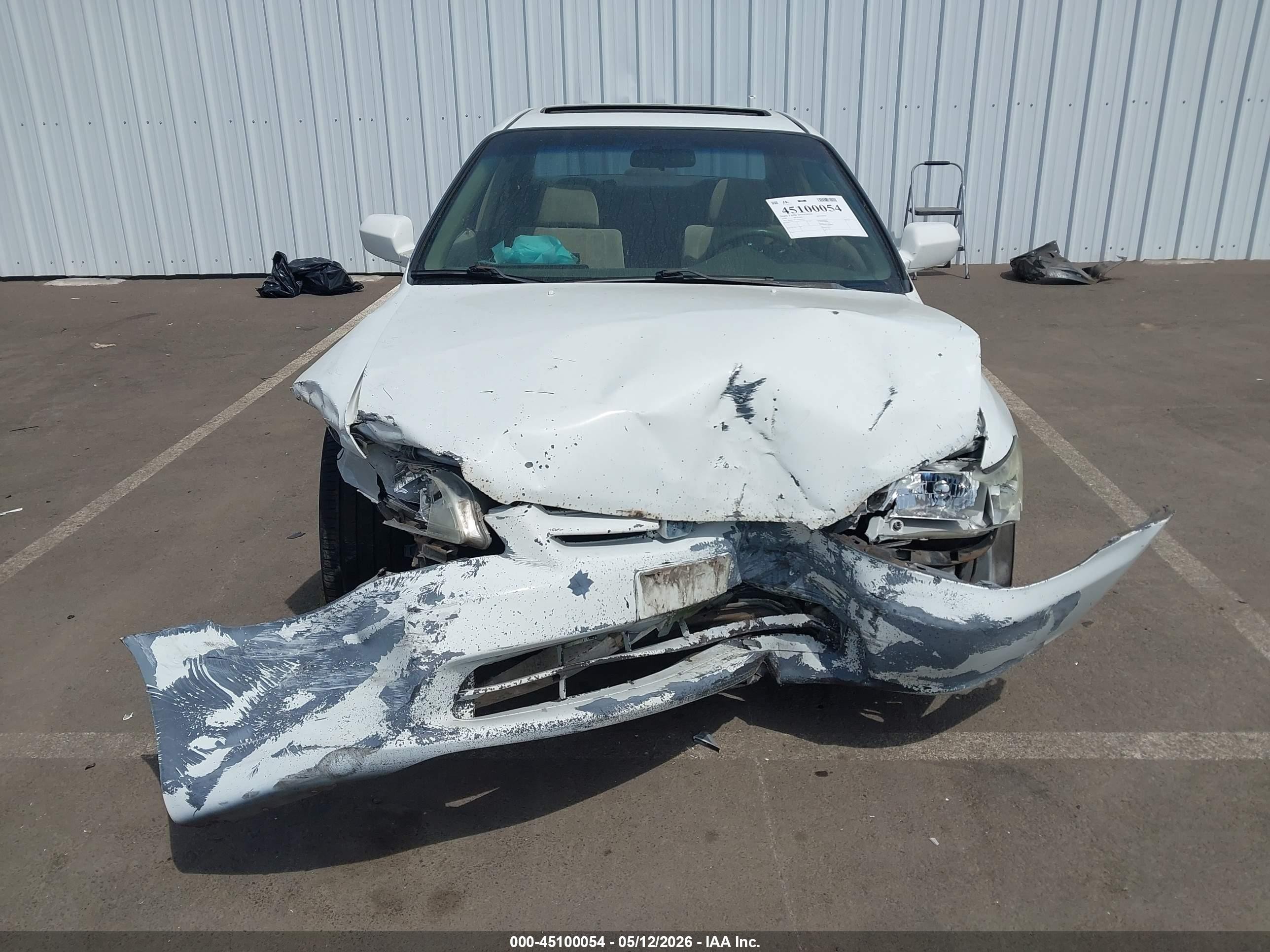1999 Honda Accord Ex White vin: JHMCG6675XC027735