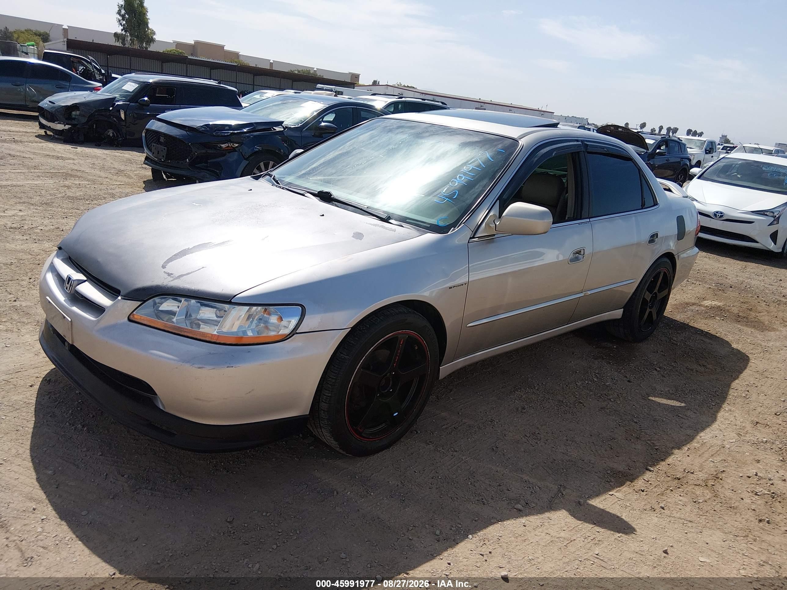 1999 Honda Accord Ex Silver vin: JHMCG6677XC018485