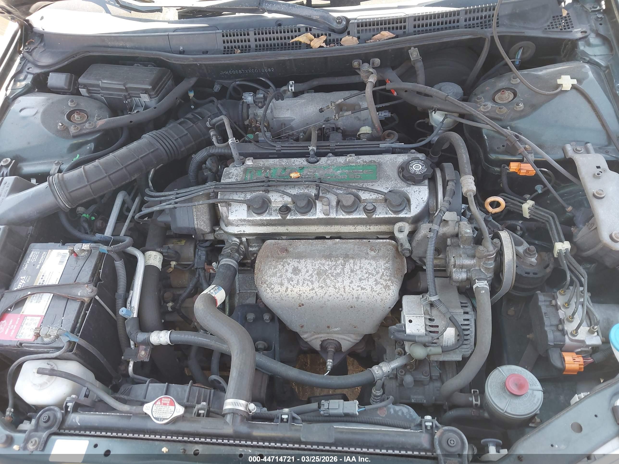 1999 Honda Accord Ex Green vin: JHMCG667XXC016682
