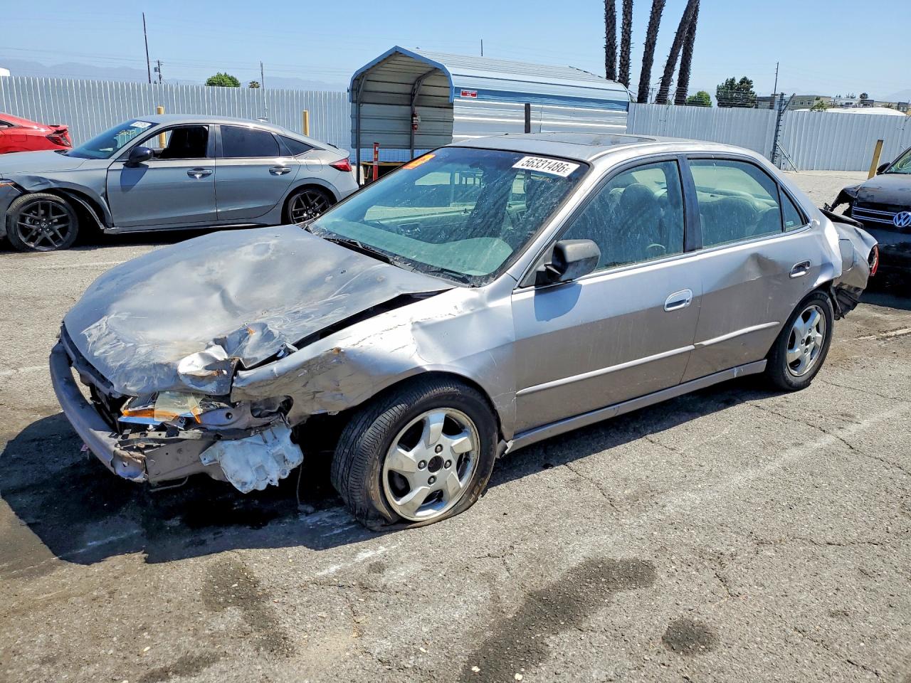 2000 Honda Accord Ex Silver vin: JHMCG6685YC005437