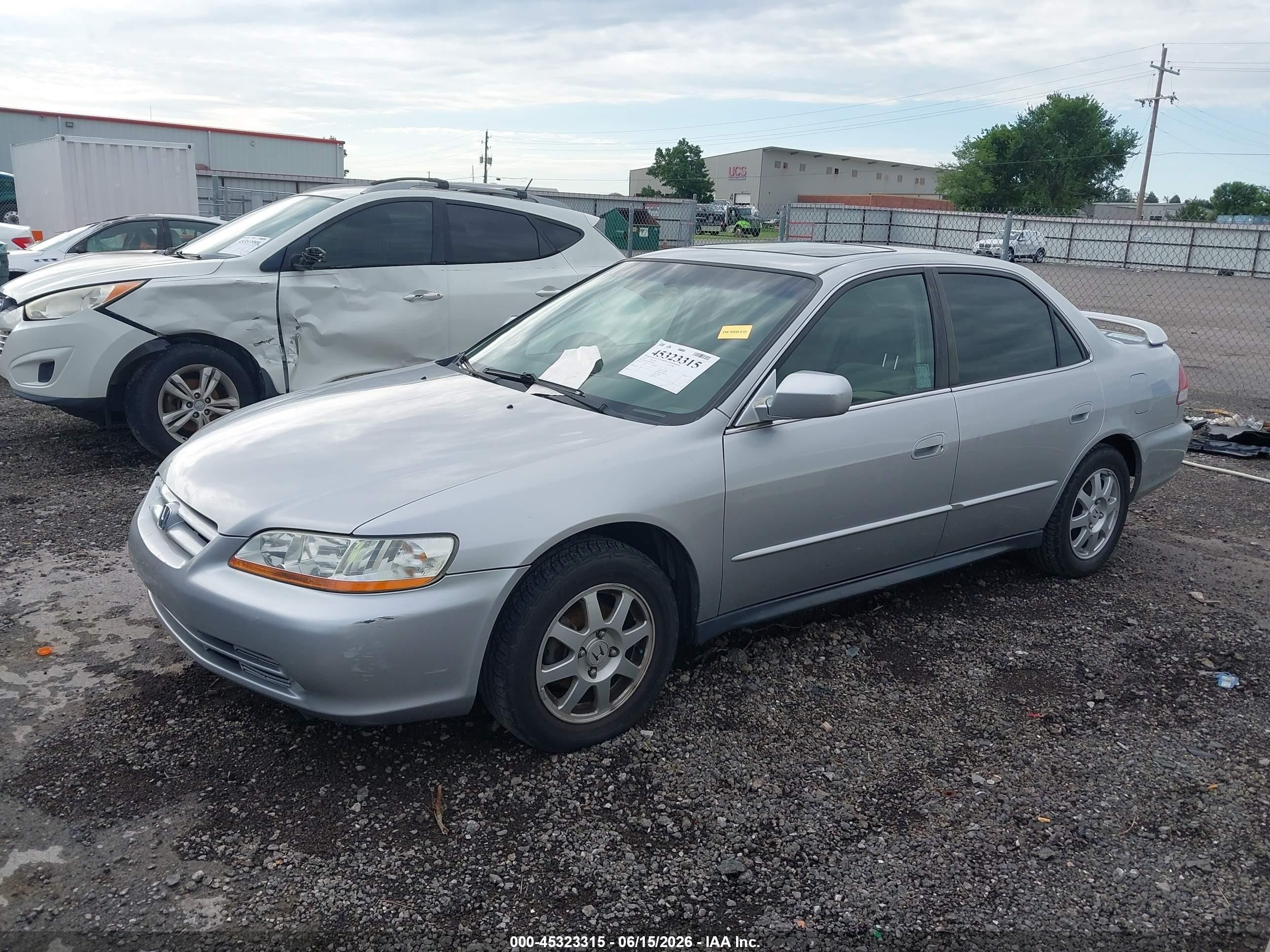 2002 Honda Accord 2.3 Ex/2.3 Se Silver vin: JHMCG66862C009410