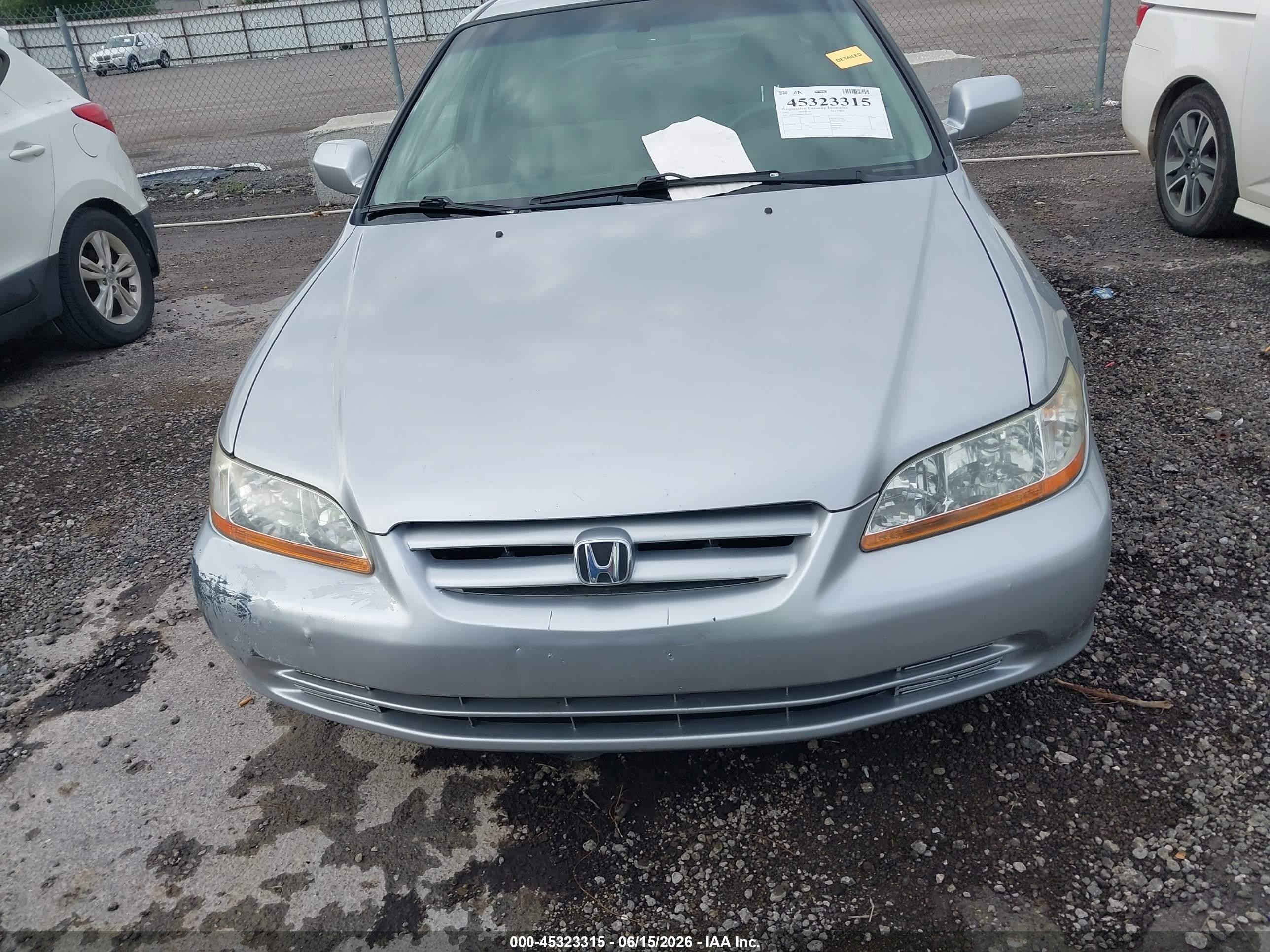 2002 Honda Accord 2.3 Ex/2.3 Se Silver vin: JHMCG66862C009410